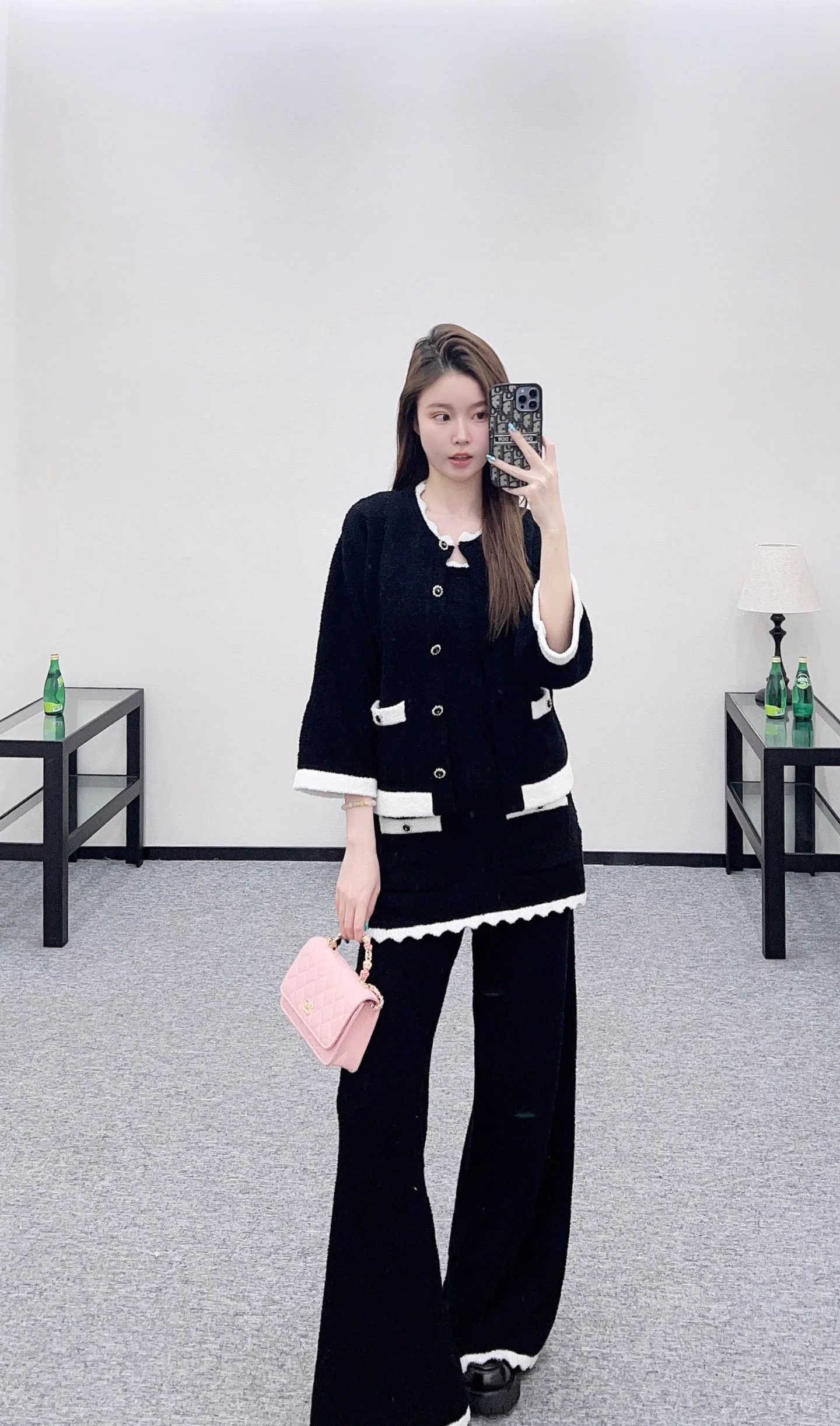 Chan 26ss knitted cardigan