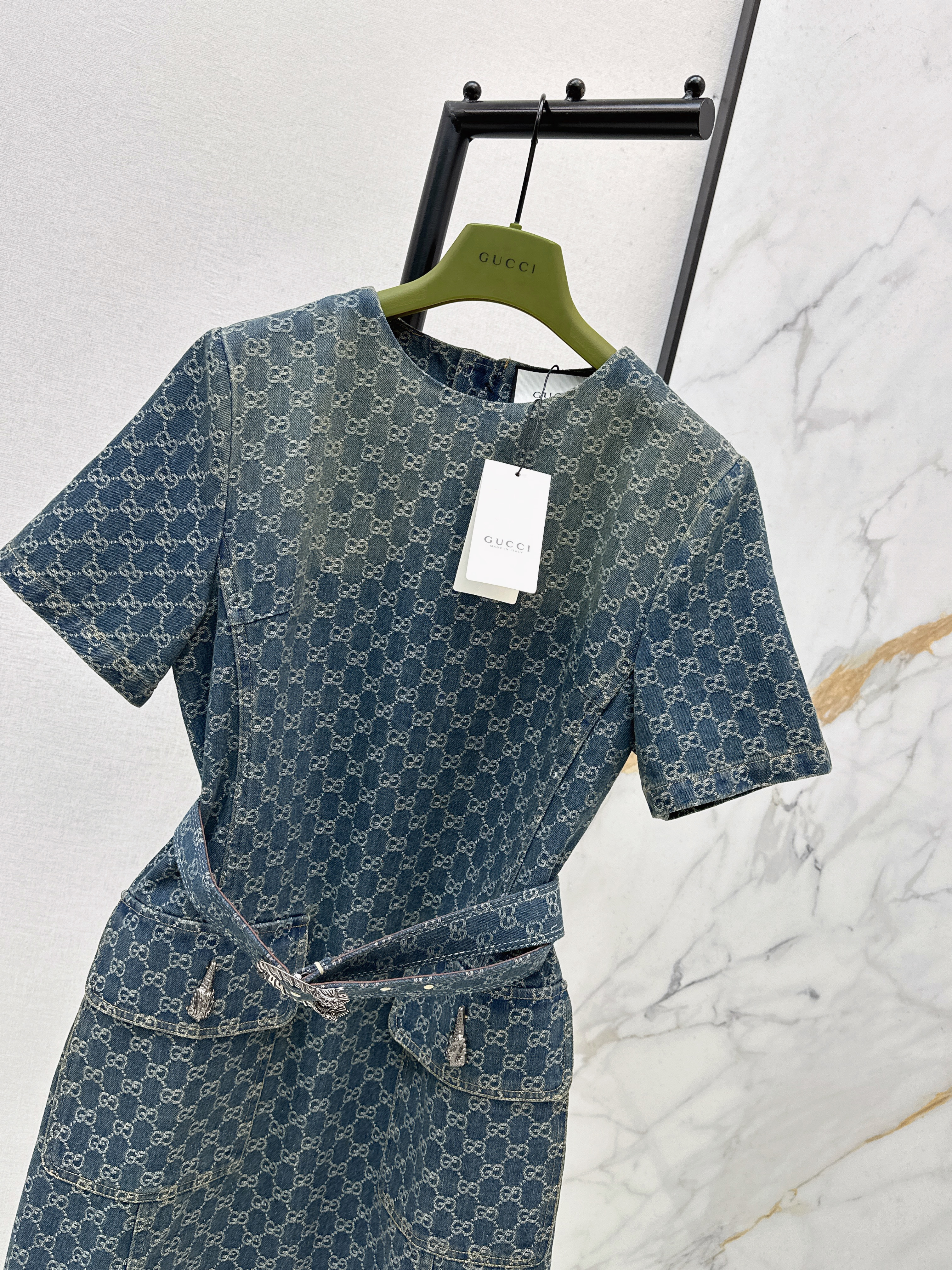 Guc 26ss jacquard dress