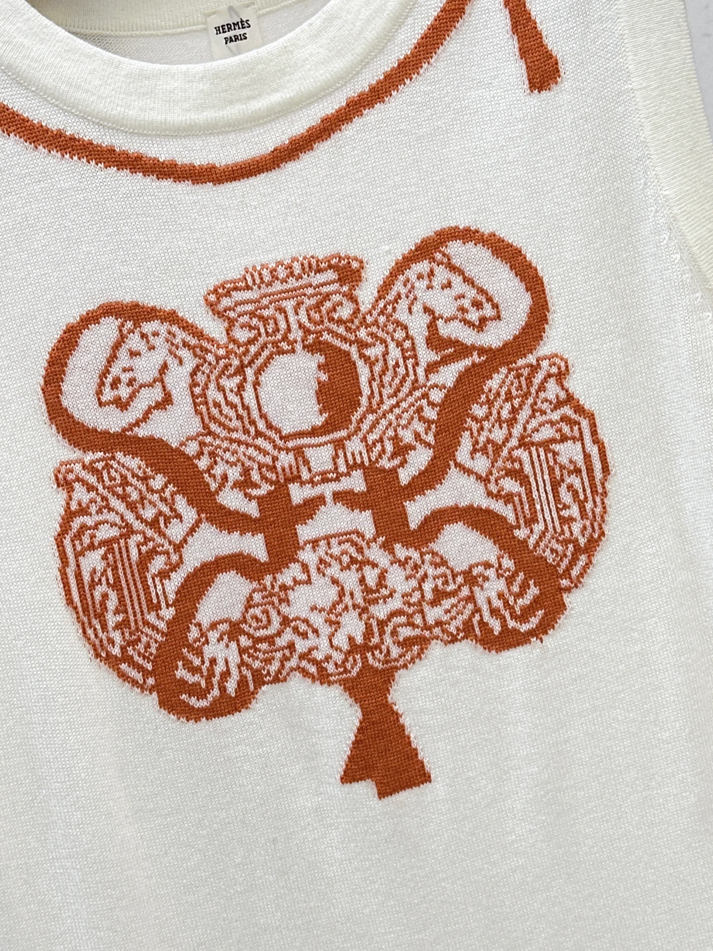 Herm 26ss jacquard sleeveless dress