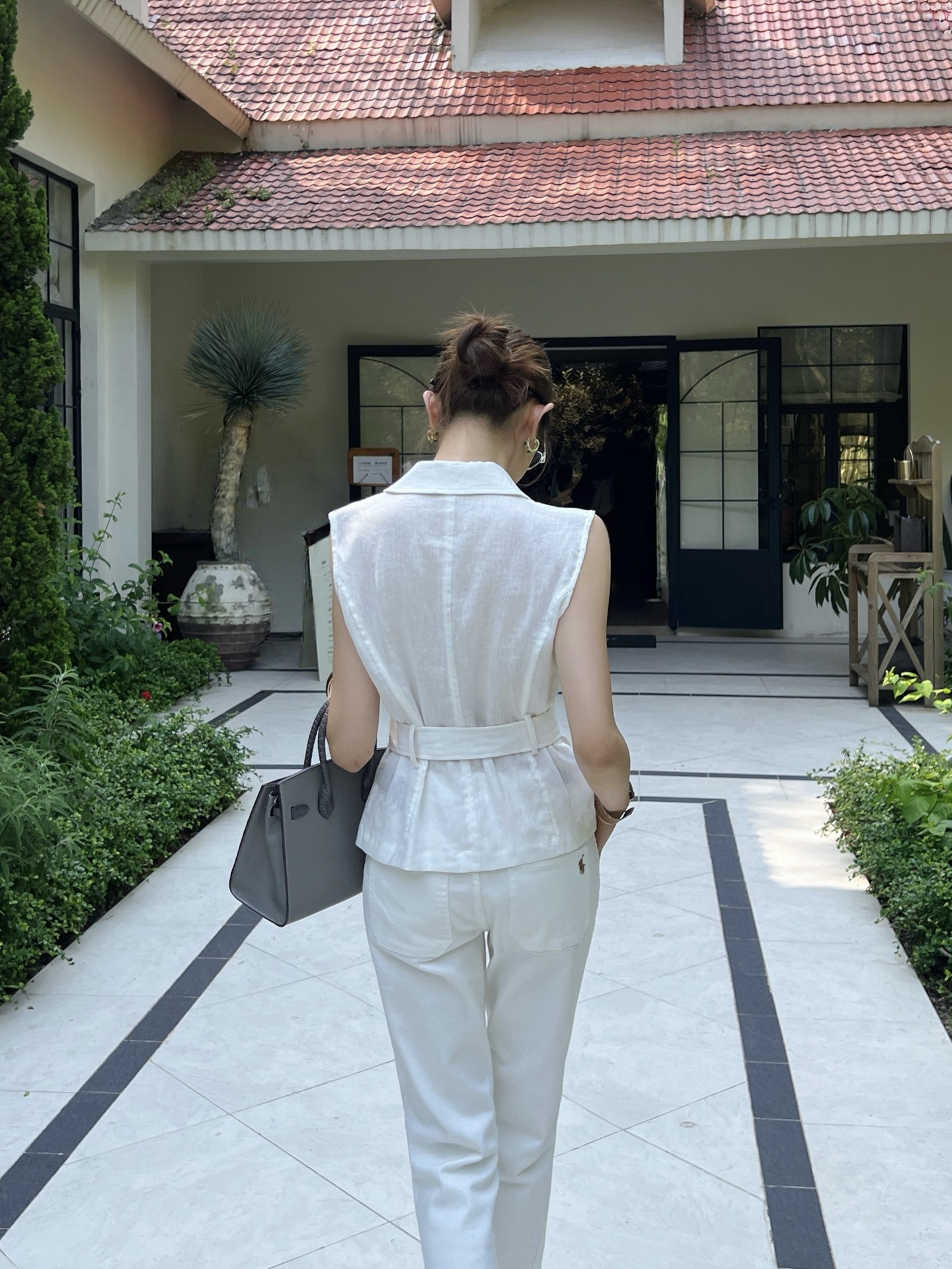 Ralp 26ss linen vest jacket
