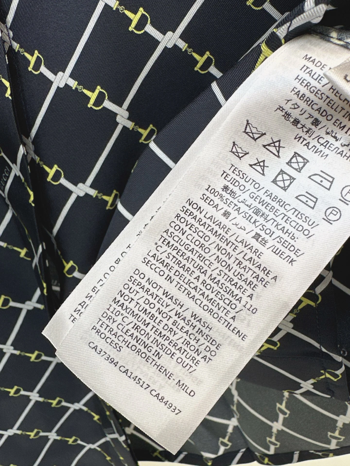 Gucc 26ss check print shirts