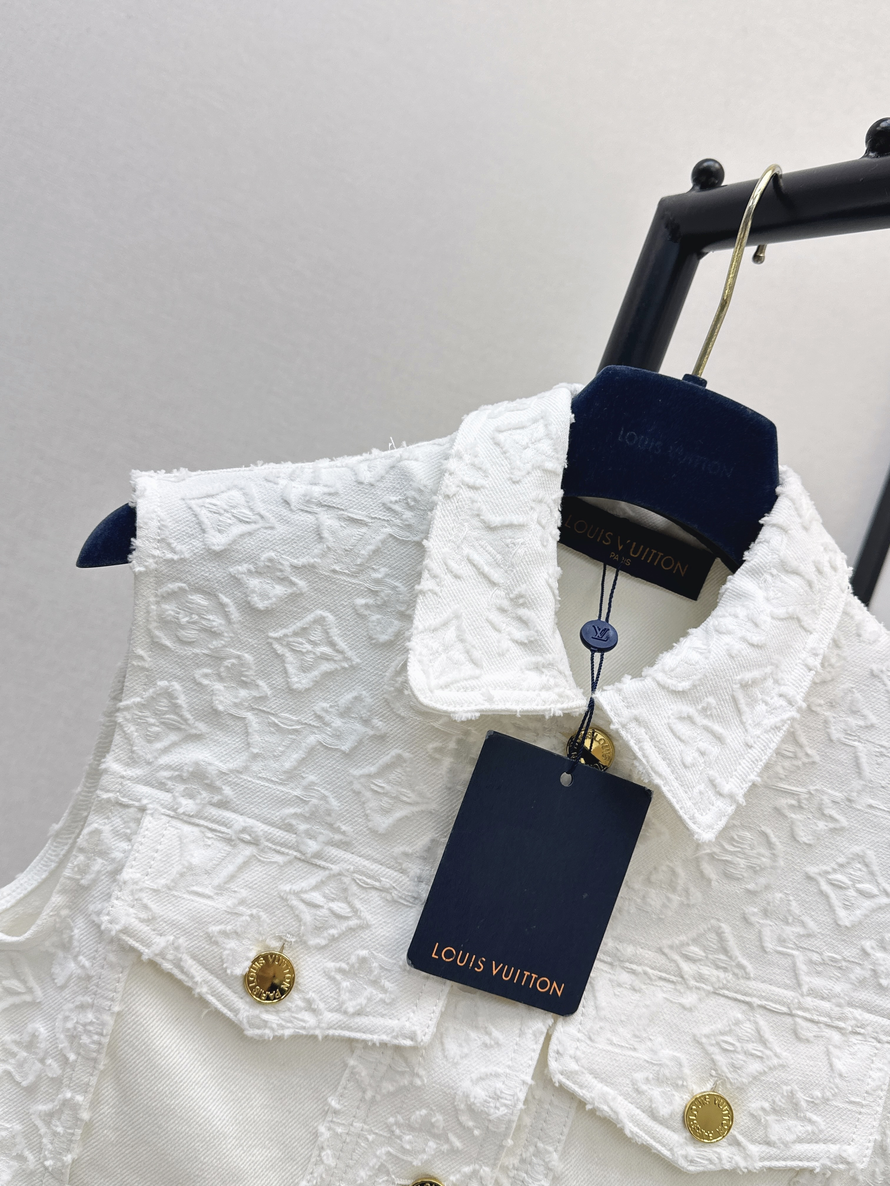 Loui 26ss jacuard denim vest