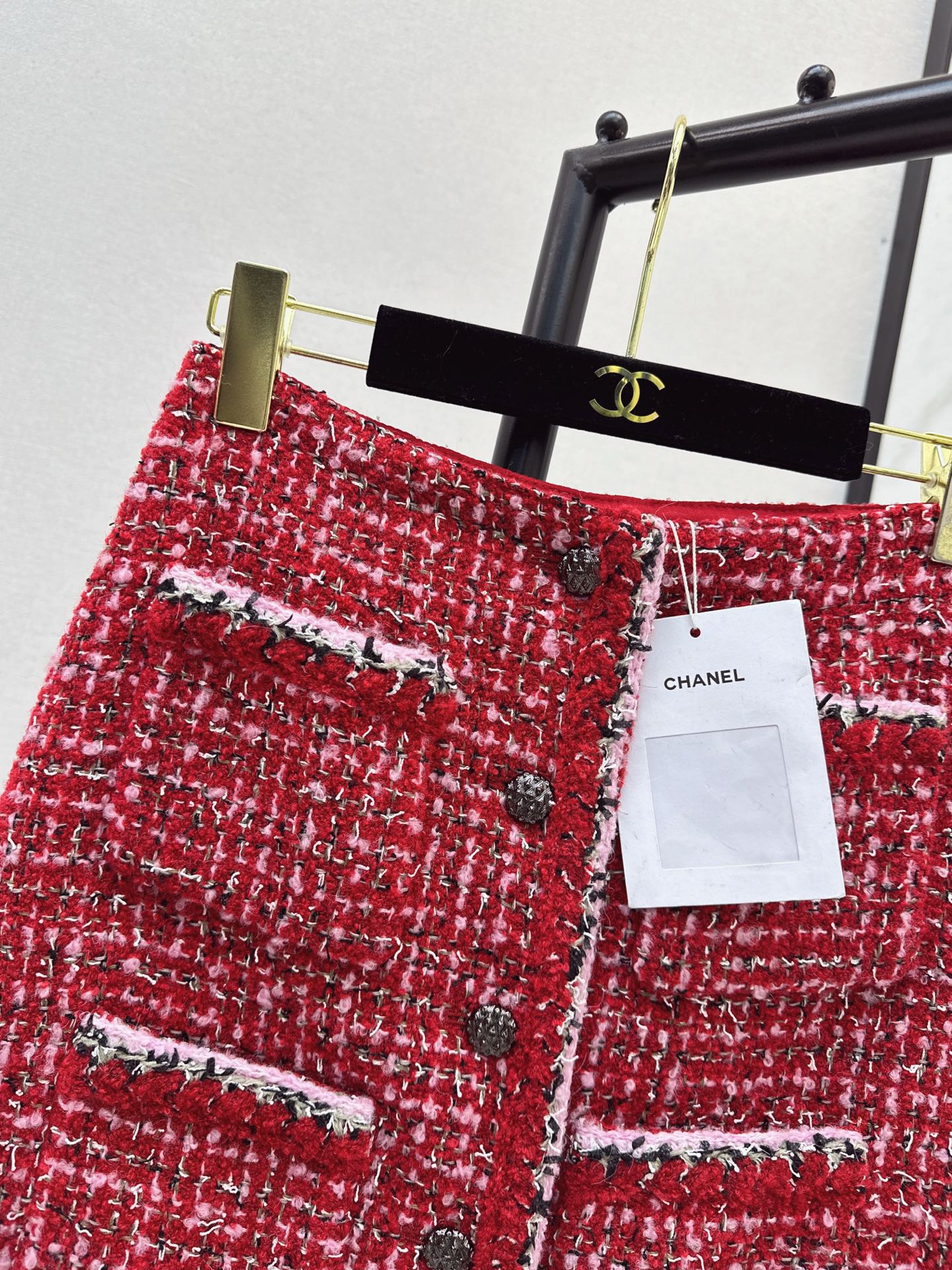 Chan 25fw tweed skirt