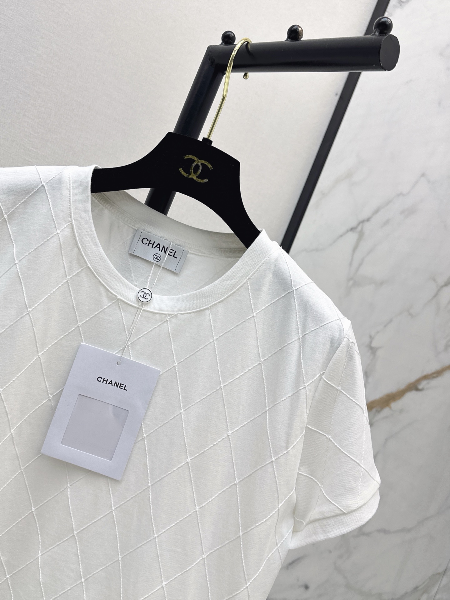 Chan 26ss argyle t-shirt