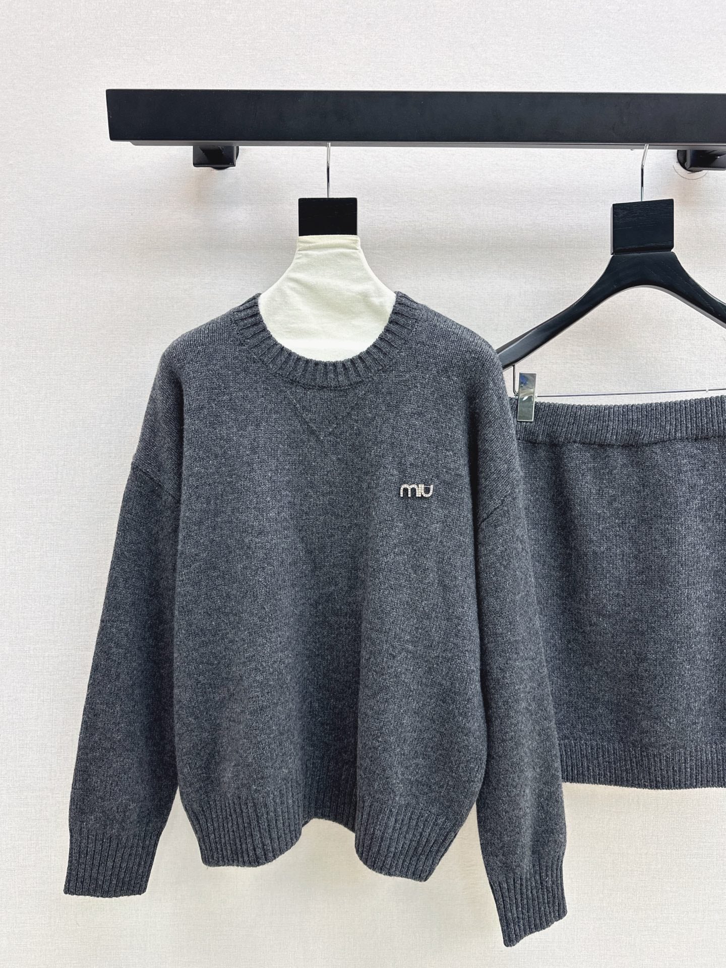 Miu 25fw knit sweater+skirt outfit sets
