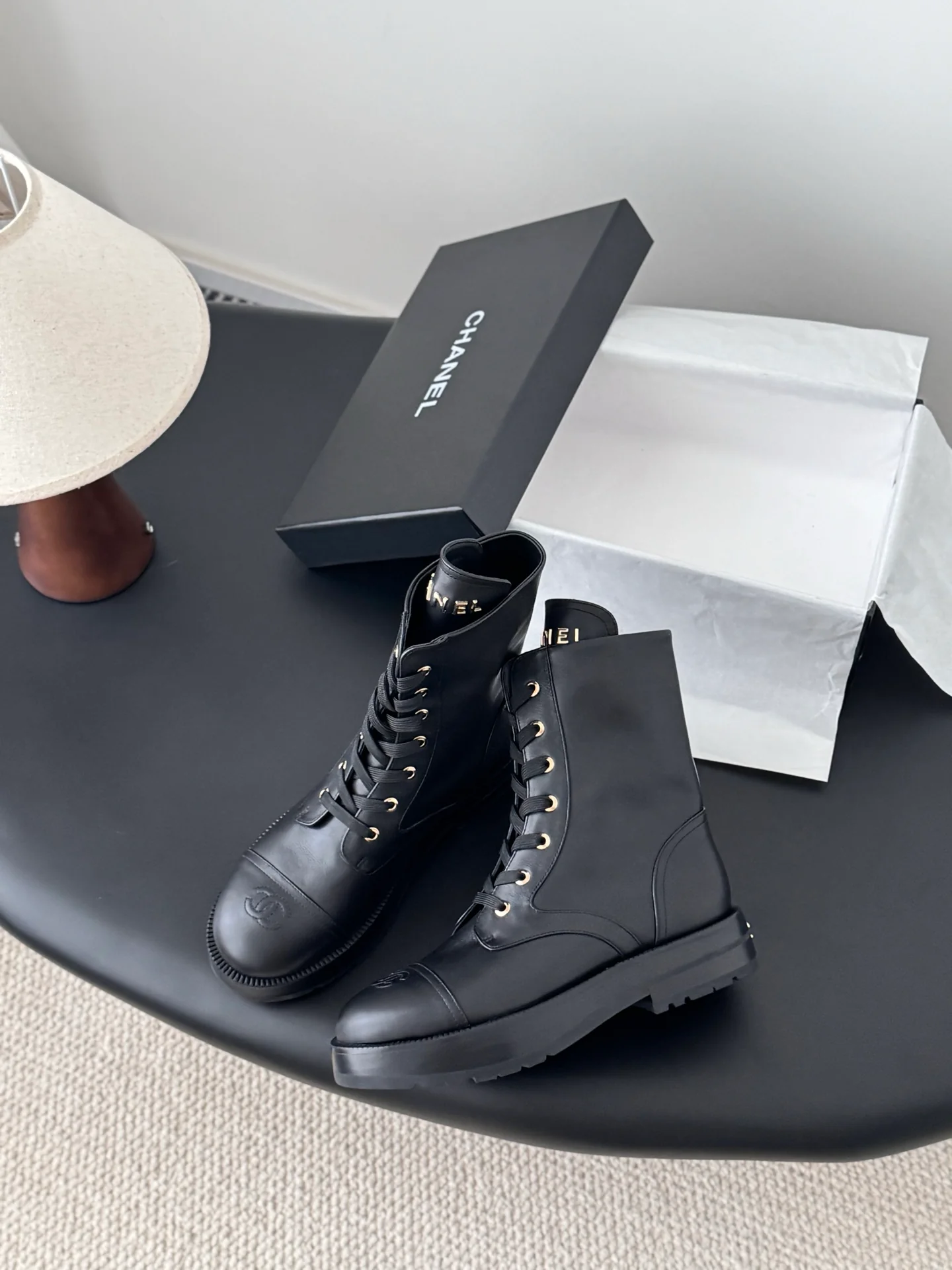 Chan 25fw ankle boots