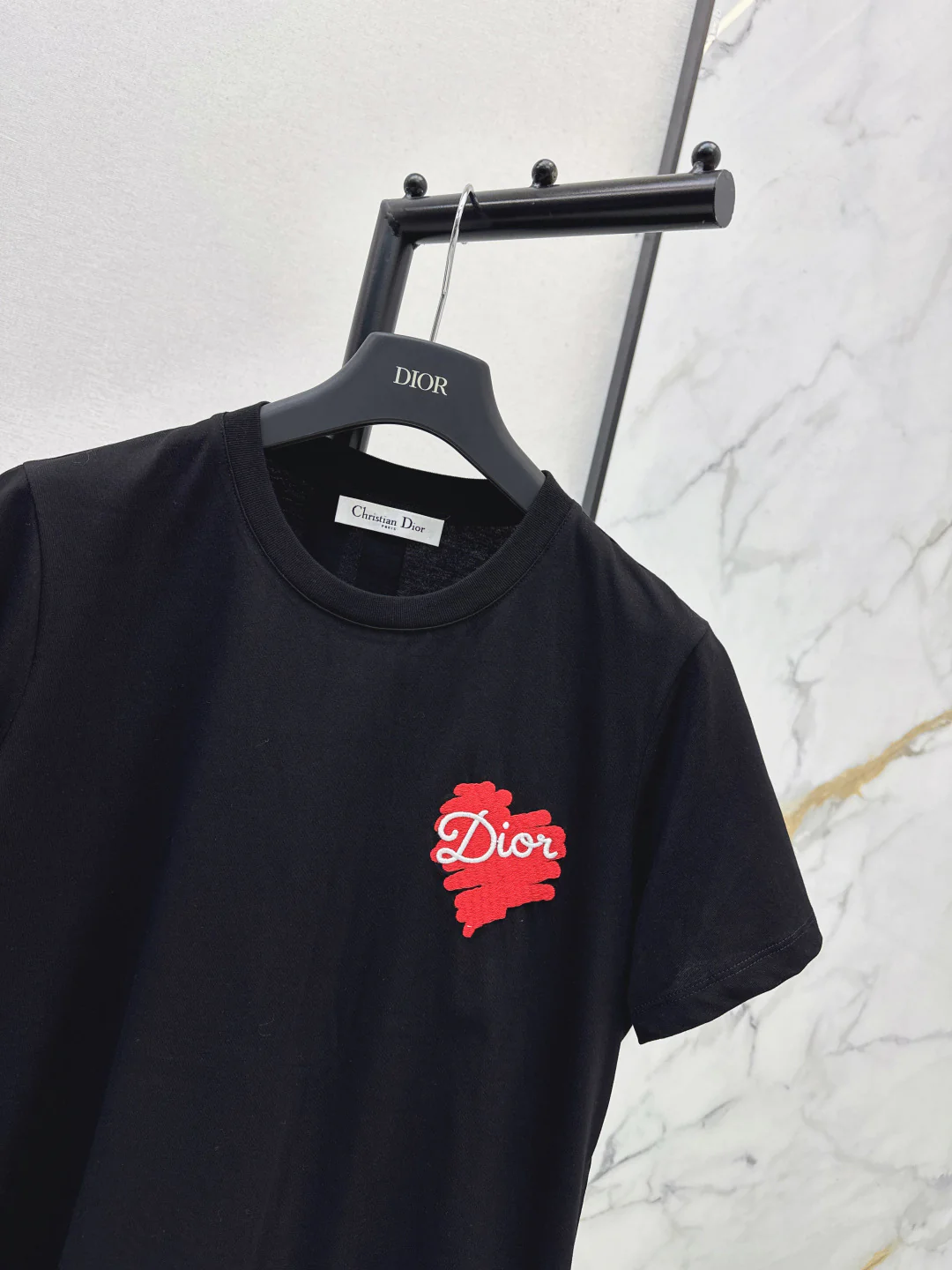 CD 26ss heart print t-shirts