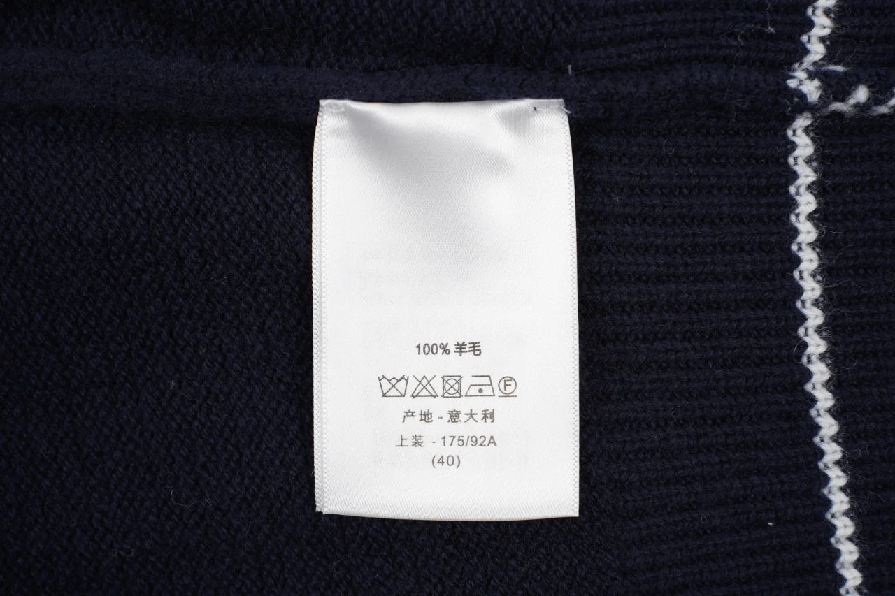 D 25ss wool embroidered knitted t-shirt