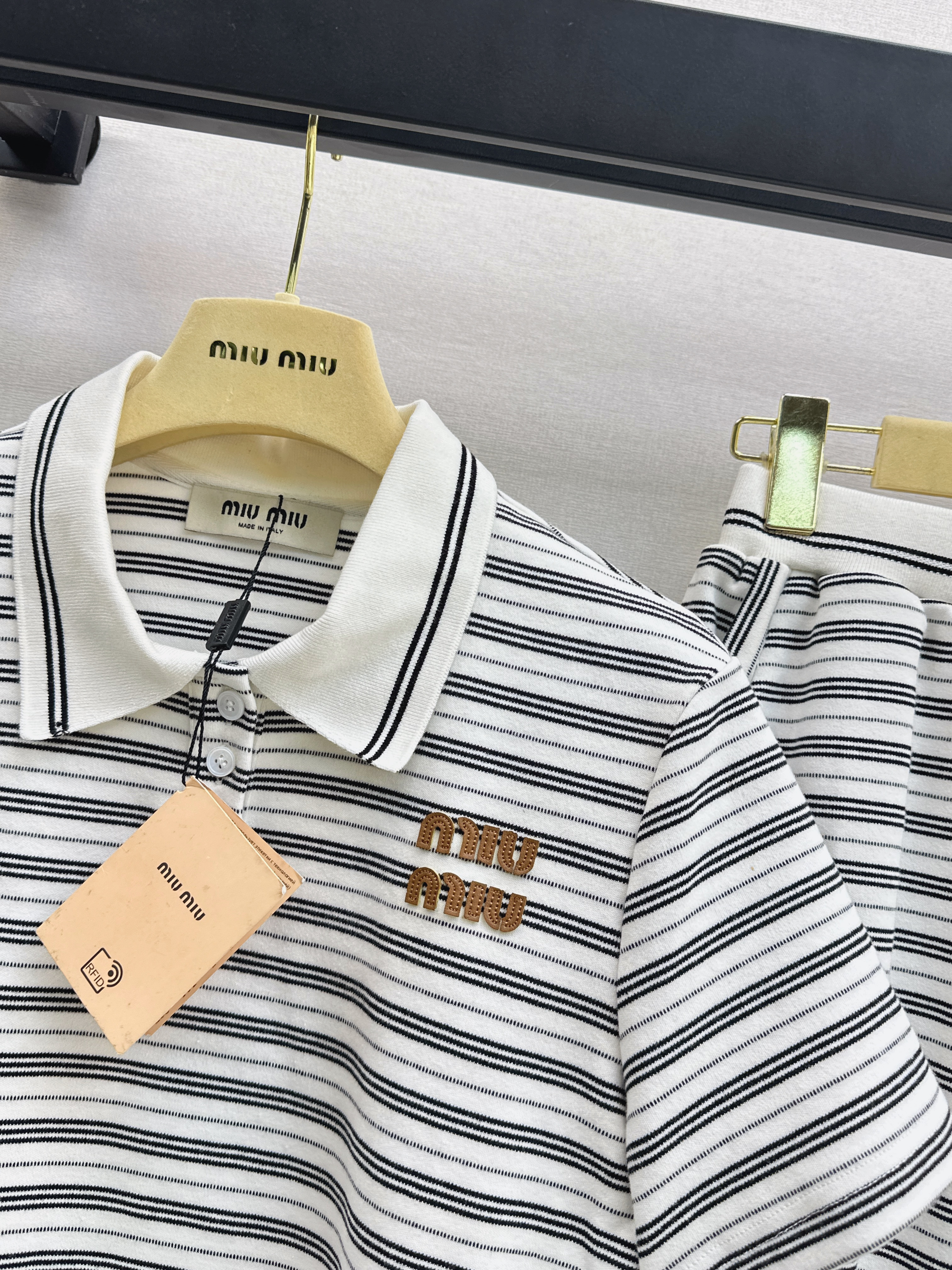 Miu 26ss stripe outfit sets