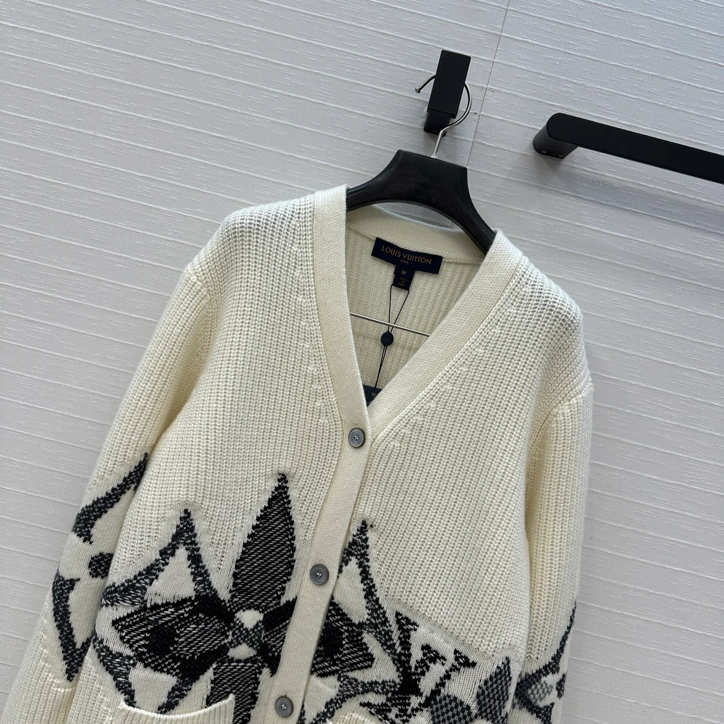 Louis 25fw jacquard knitted cardigan