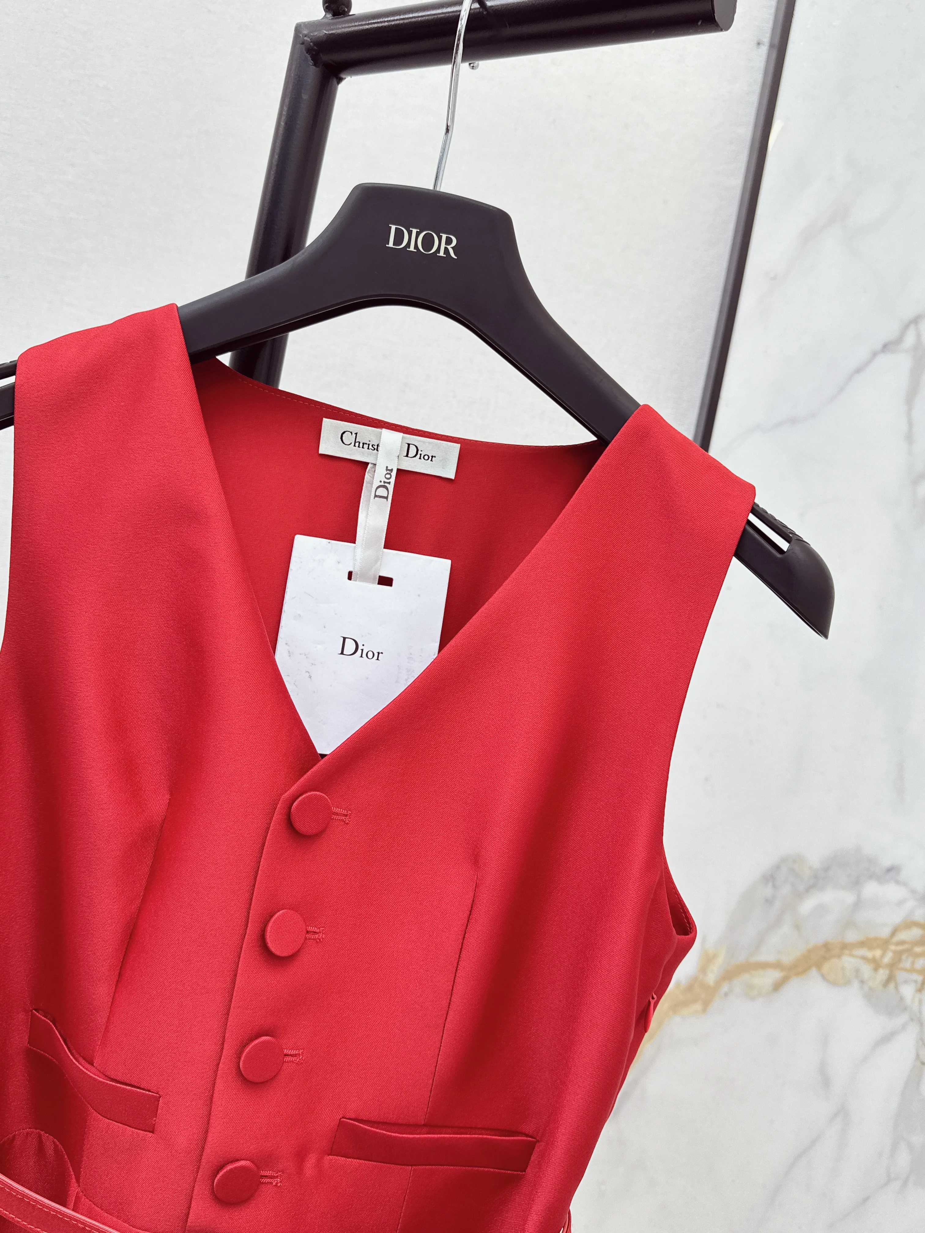 CD 26ss sleeveless back-bow cocktail dress