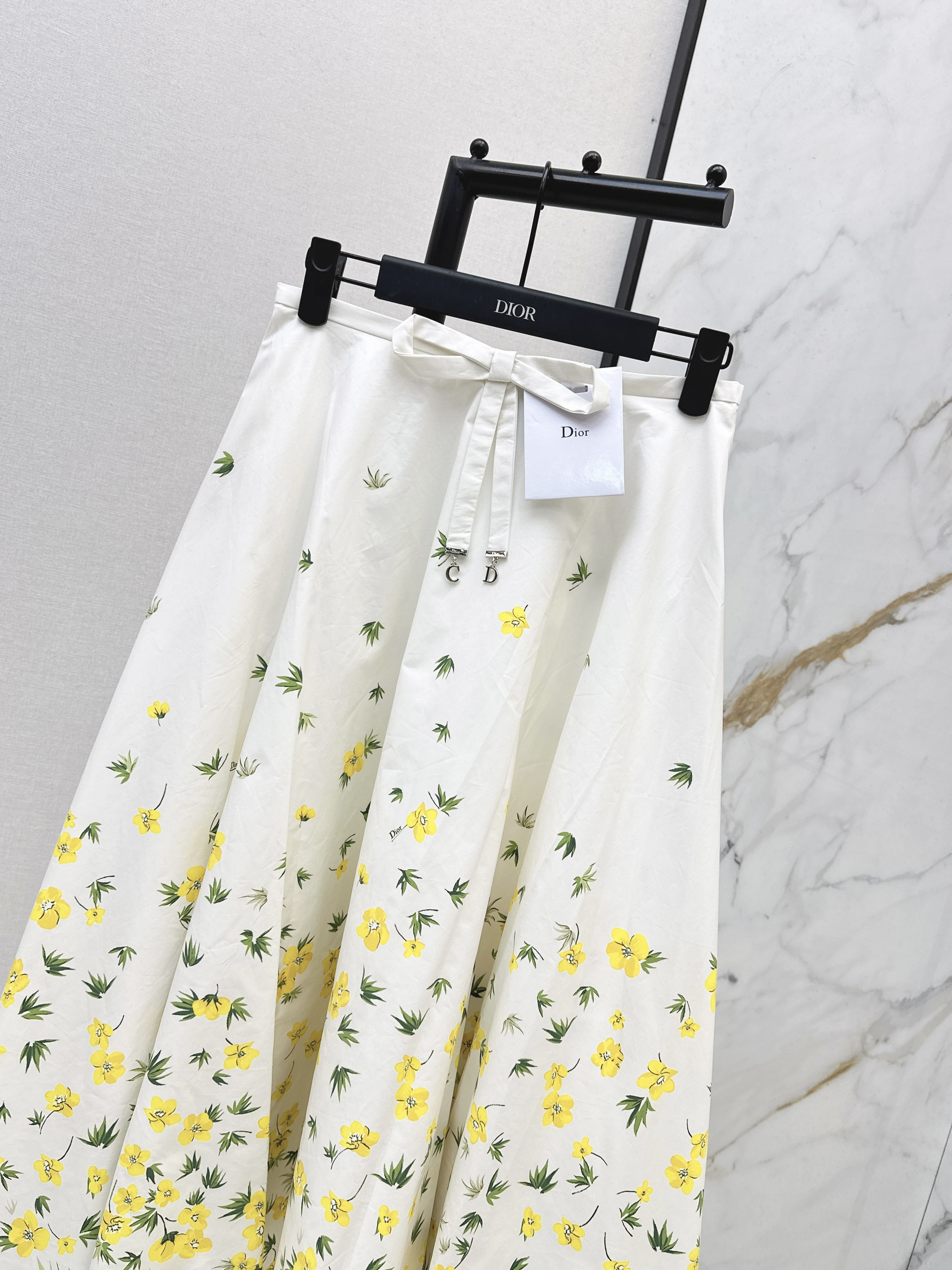 CD 26ss flower print pleated skirts