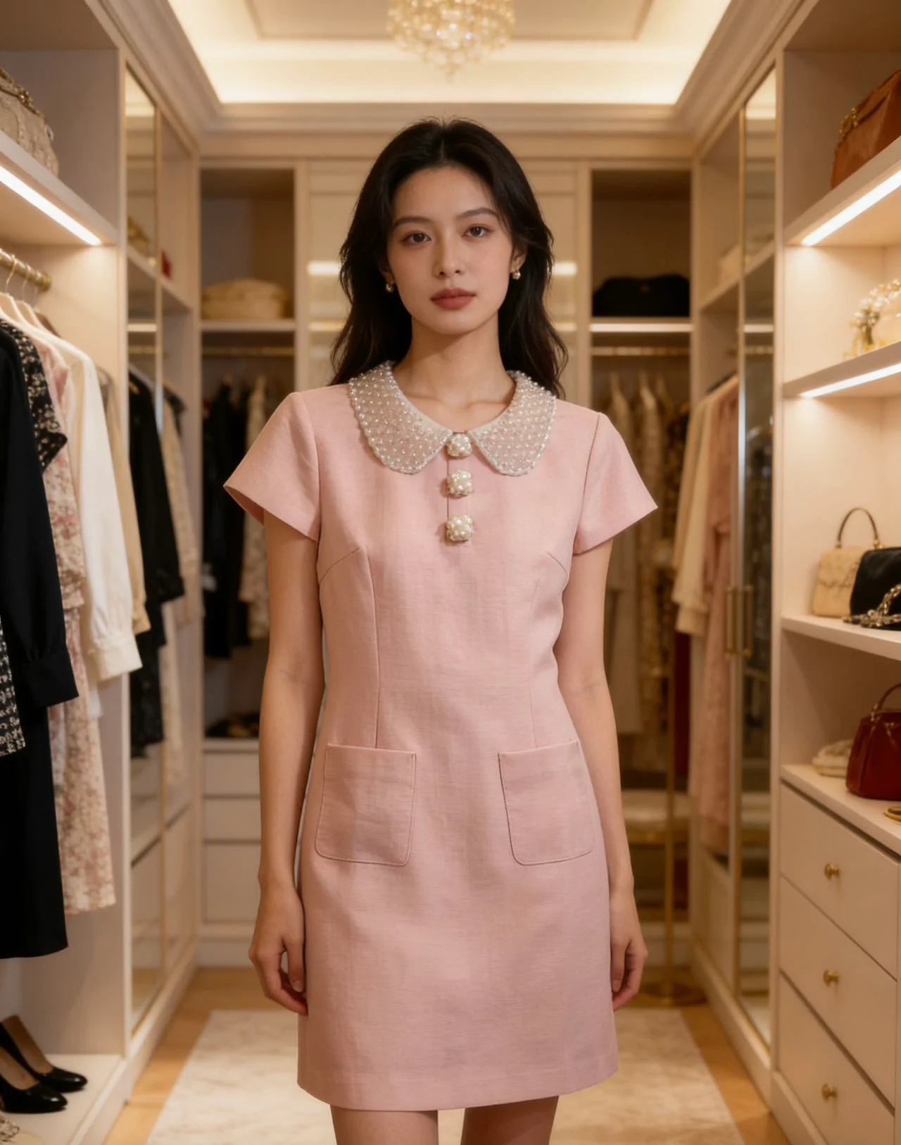 Chan 26ss tweed dress