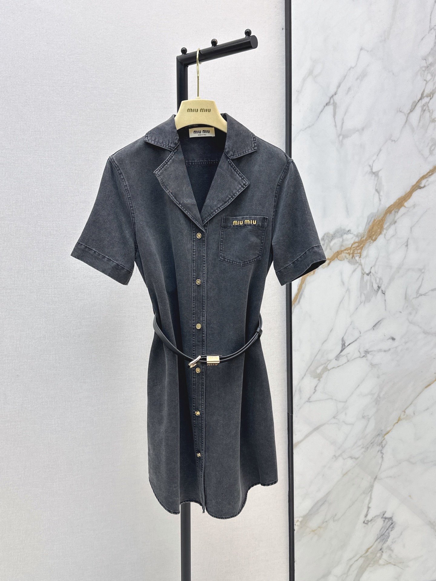 Miu 26ss belted dress