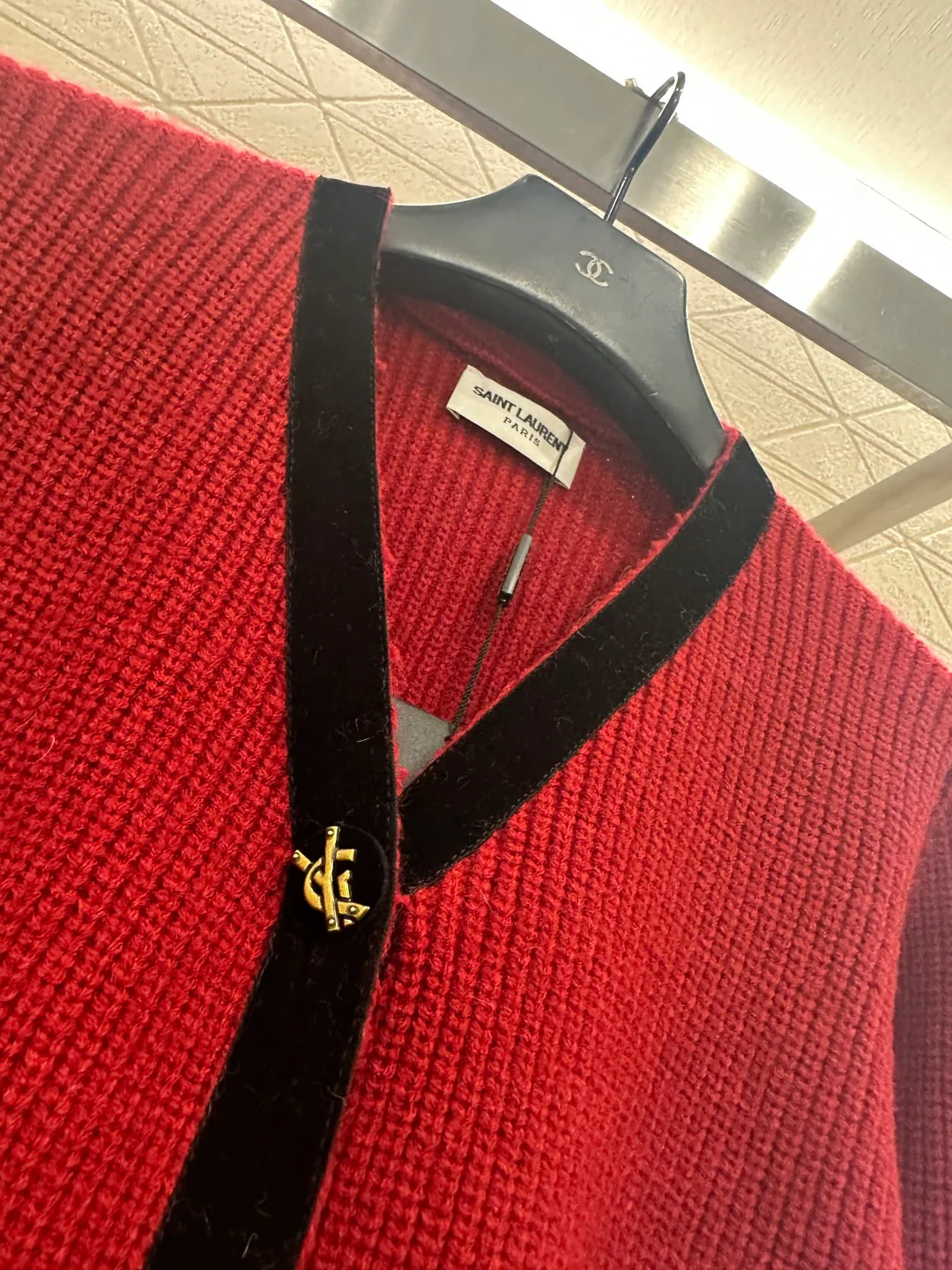 Saint 25fw bow knit cardiagn