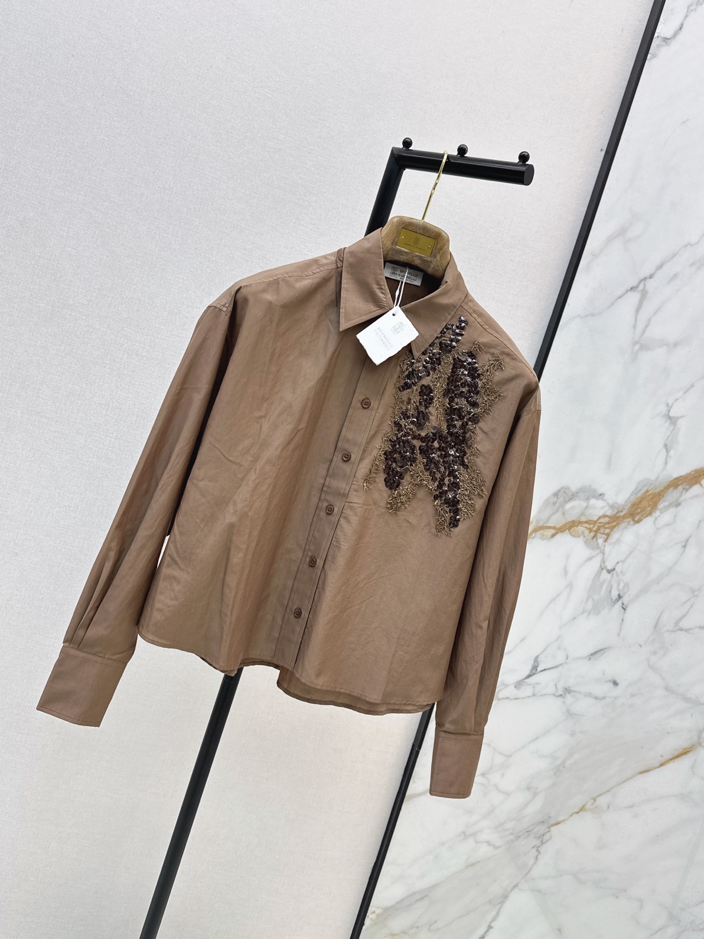 Brun 26ss sequine shirt