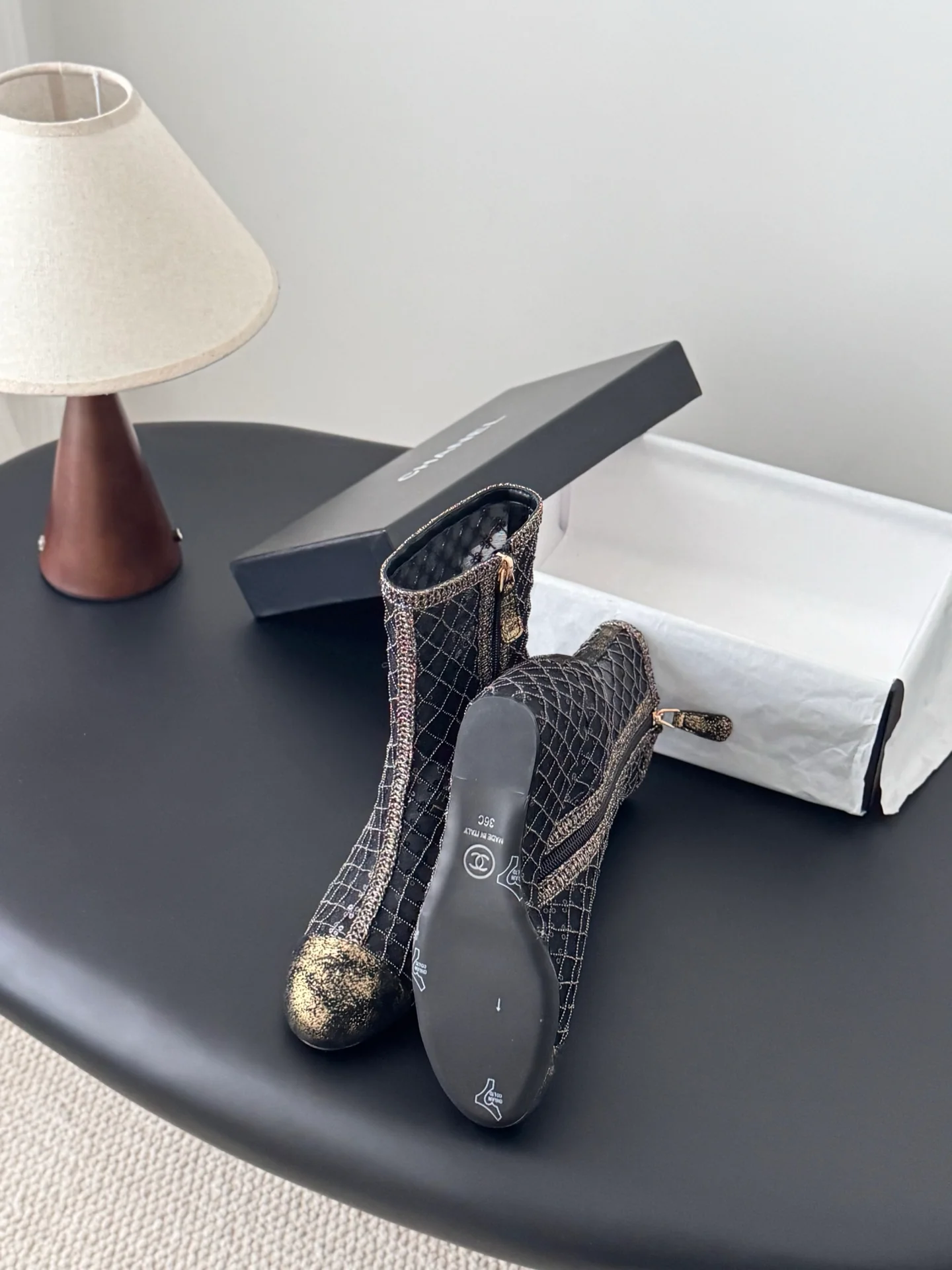 Chan 26ss wedge boots