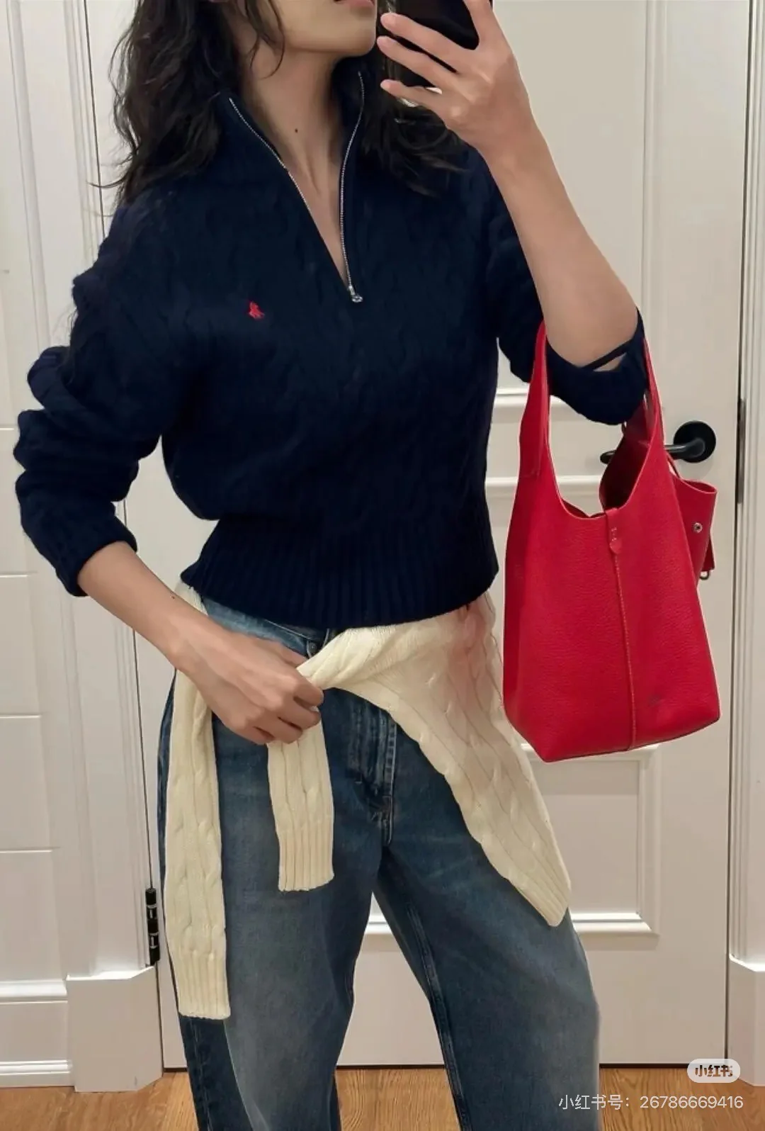 Ralp 25fw cable knit sweater