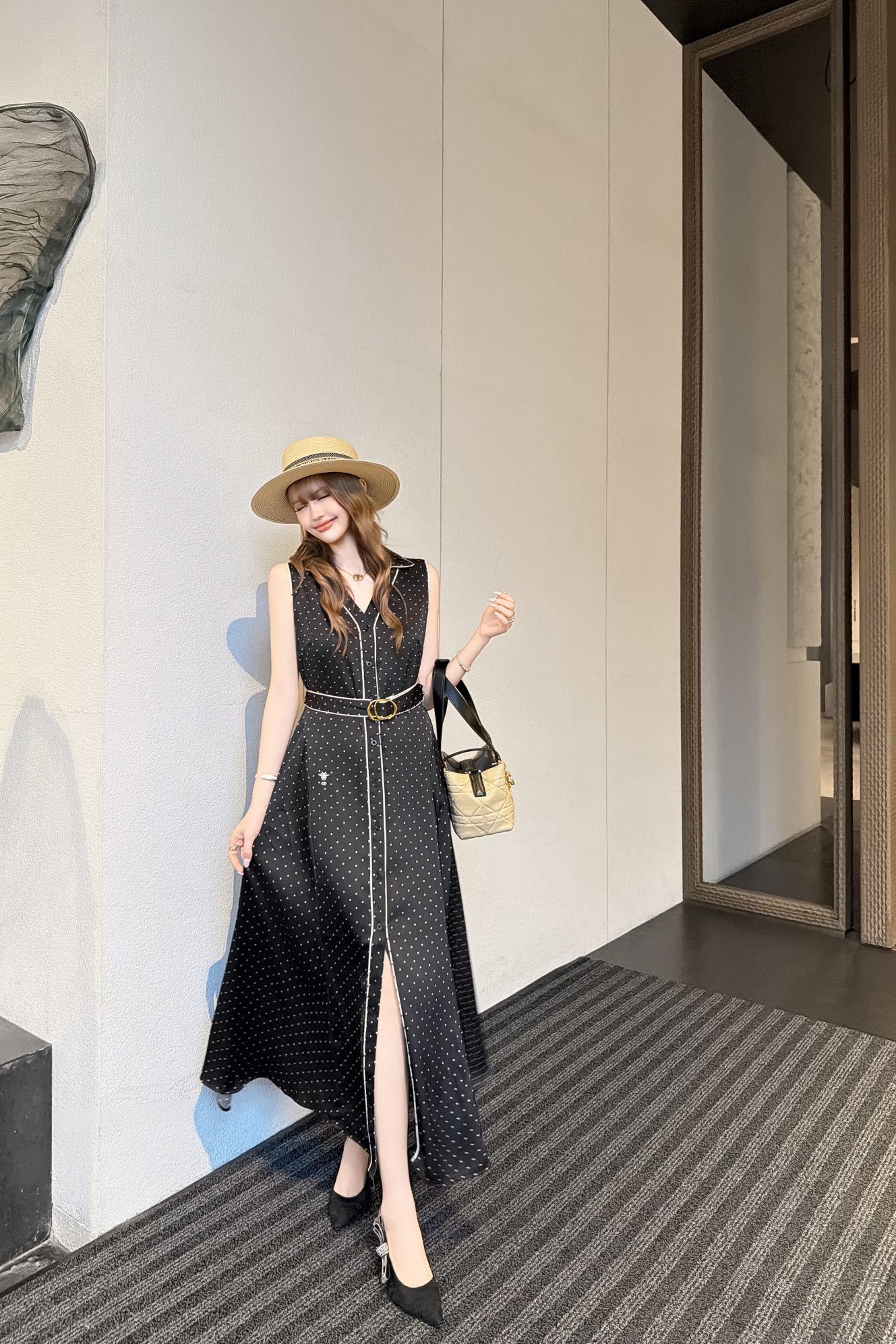CD 26ss pot print dress