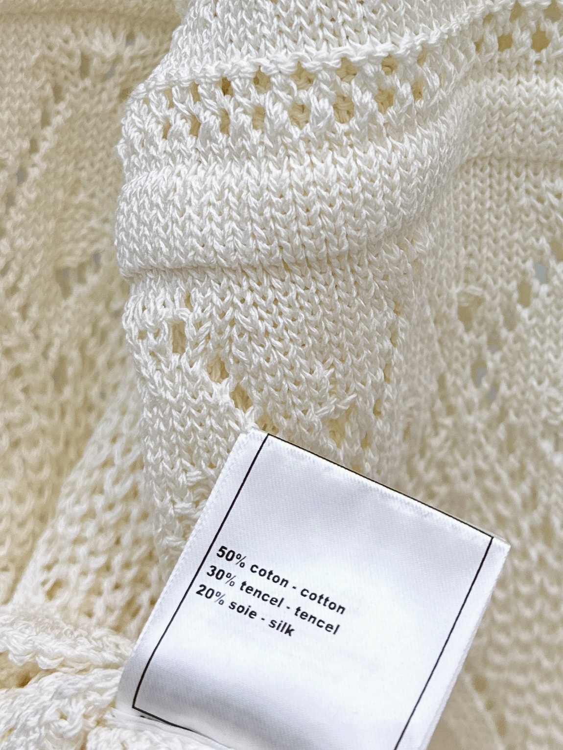 Chan 26ss hollow cardigan