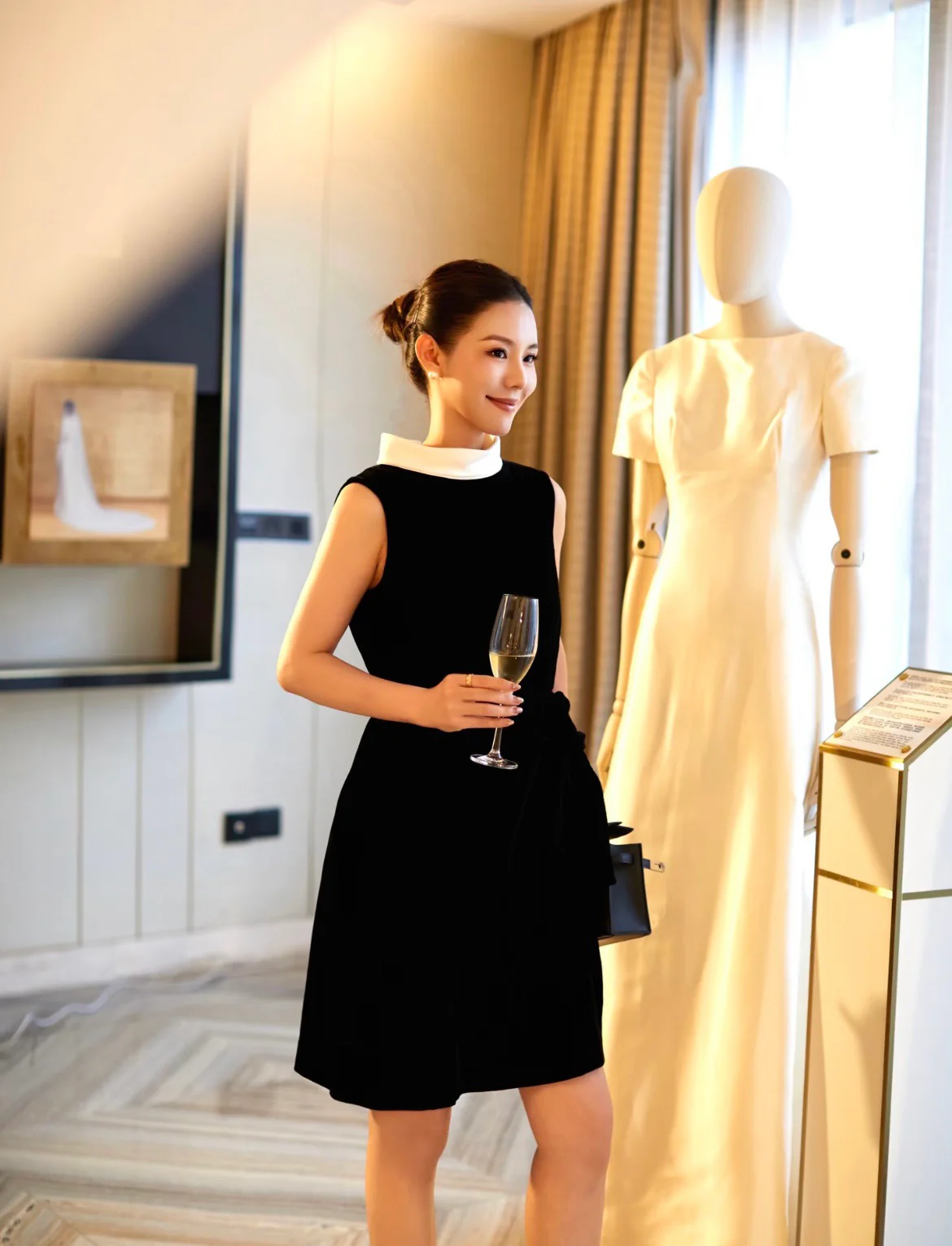 CD 26ss velvet dress