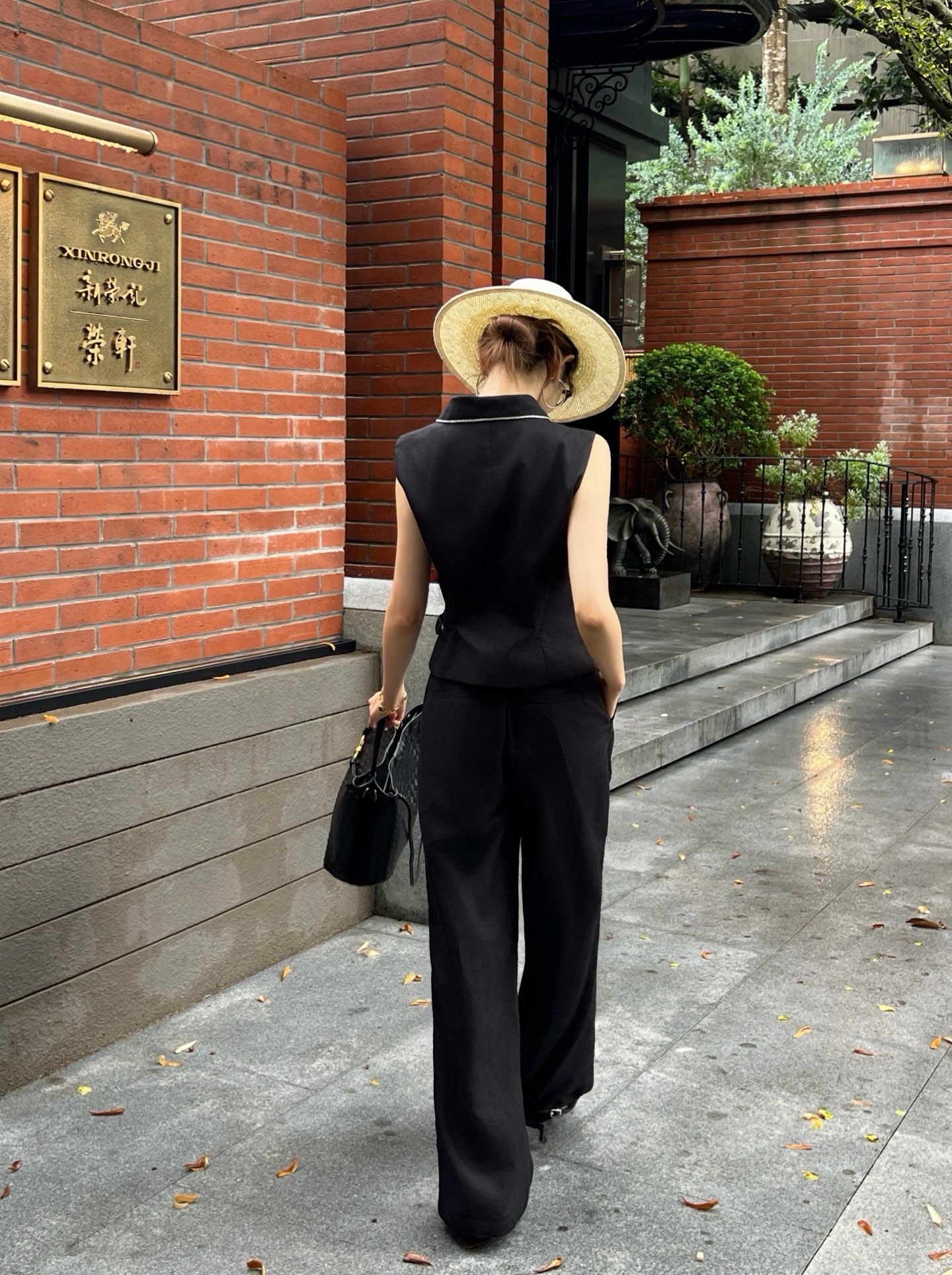 Brun 26ss waistcoat suit pants sets