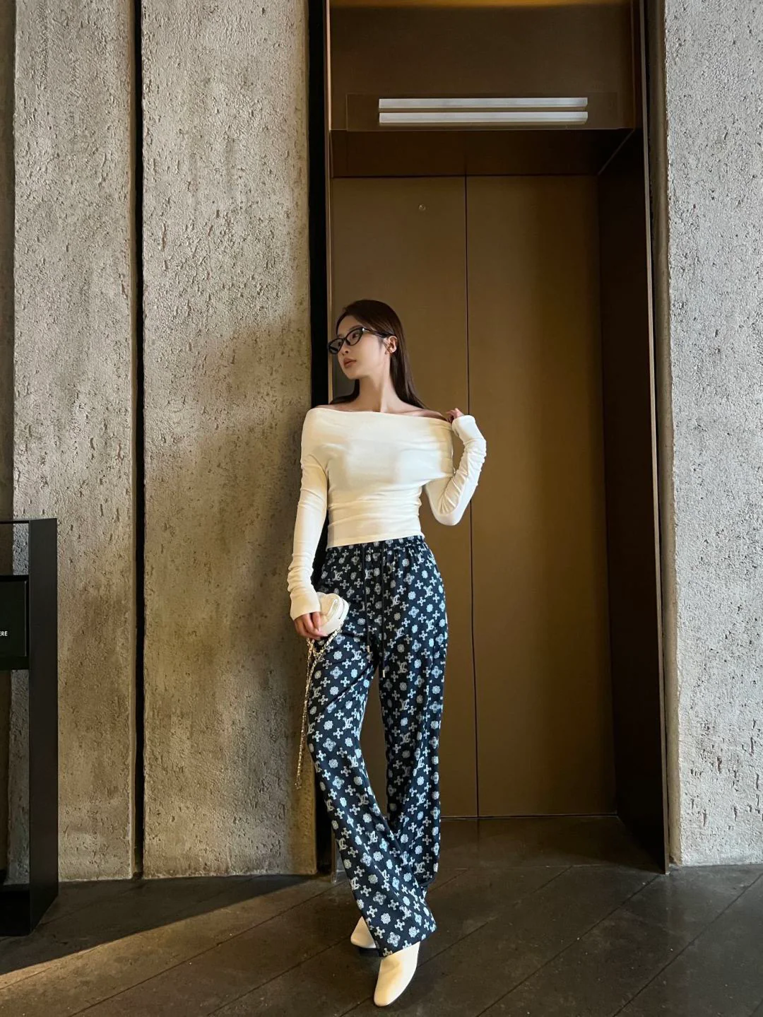 Louis 26ss print pants