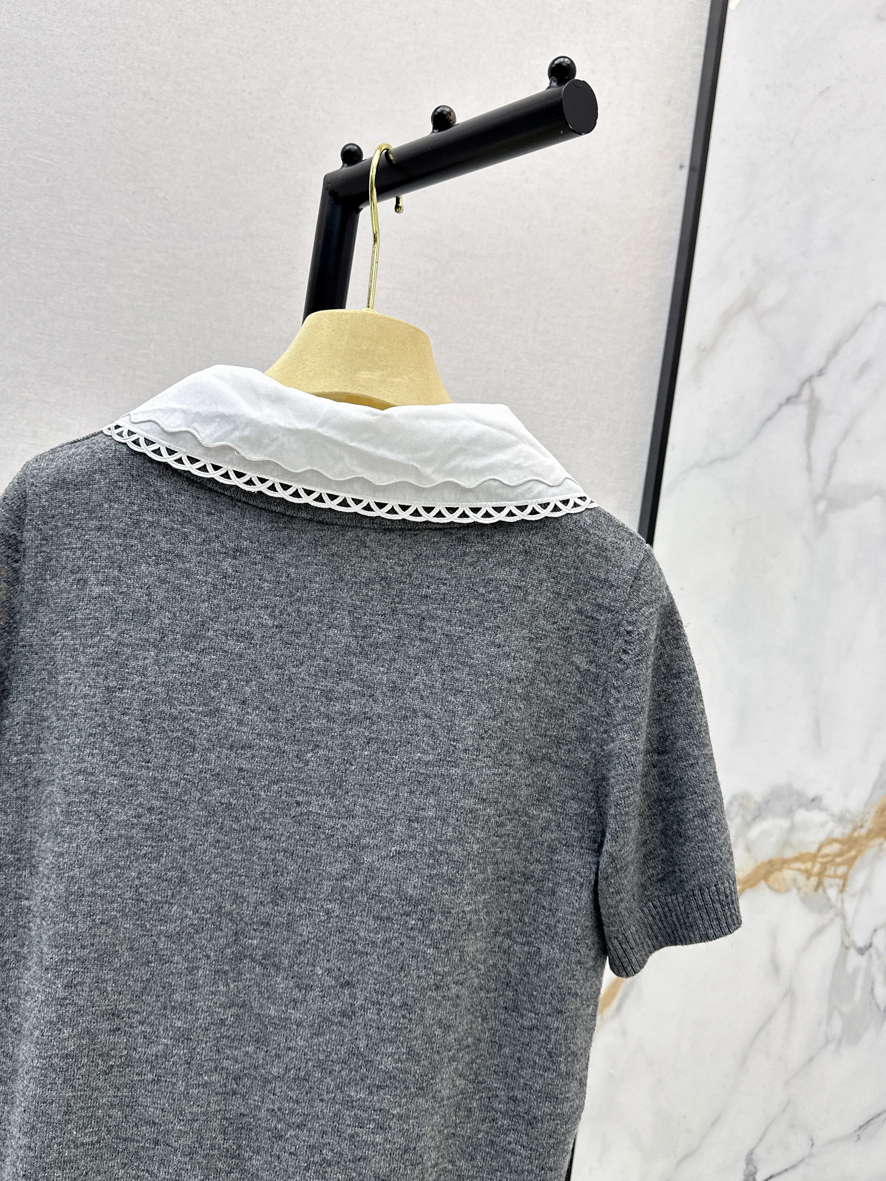 Miu 26ss wool polo shirts