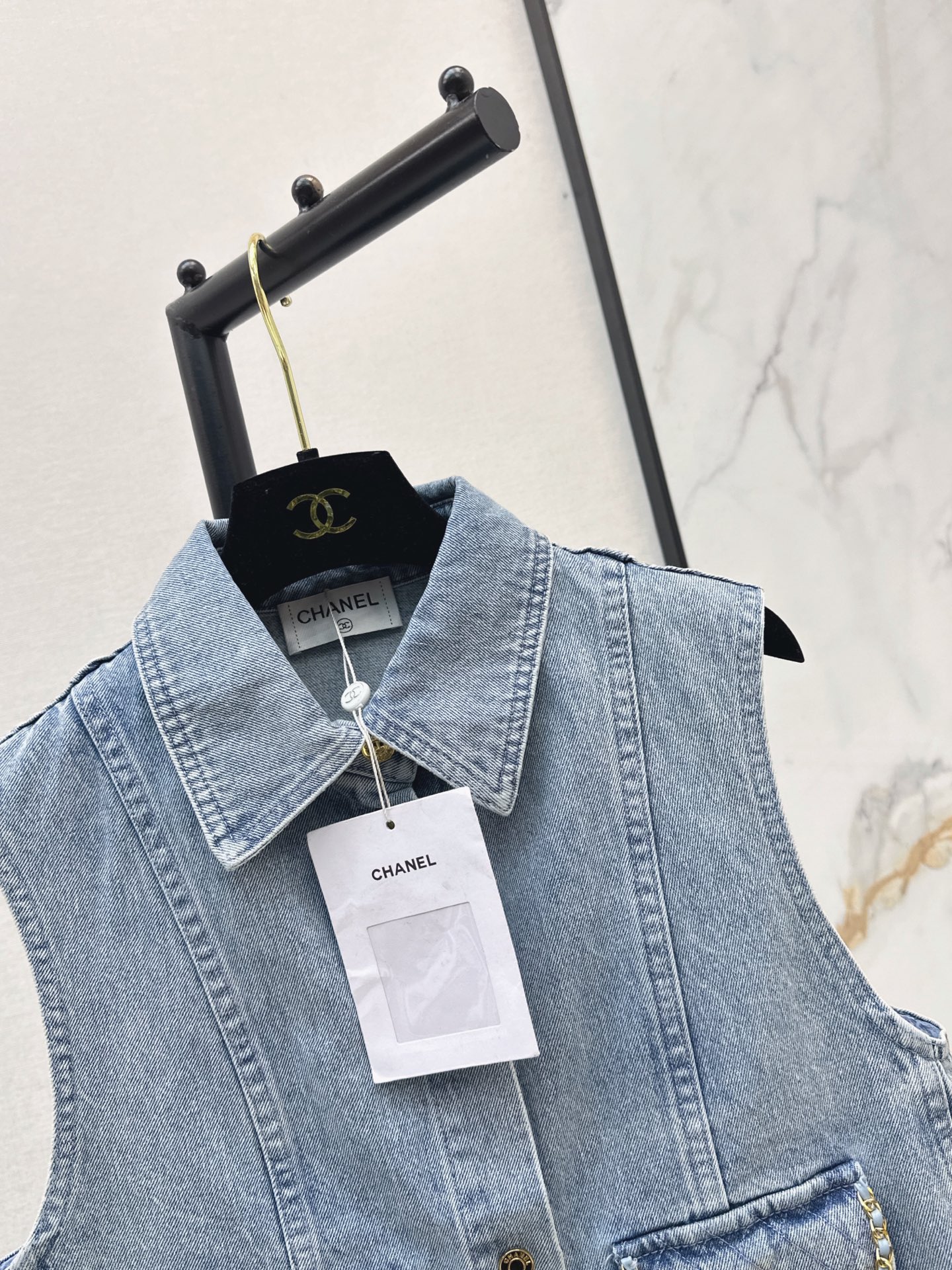 Chan 26ss denim vest jacket