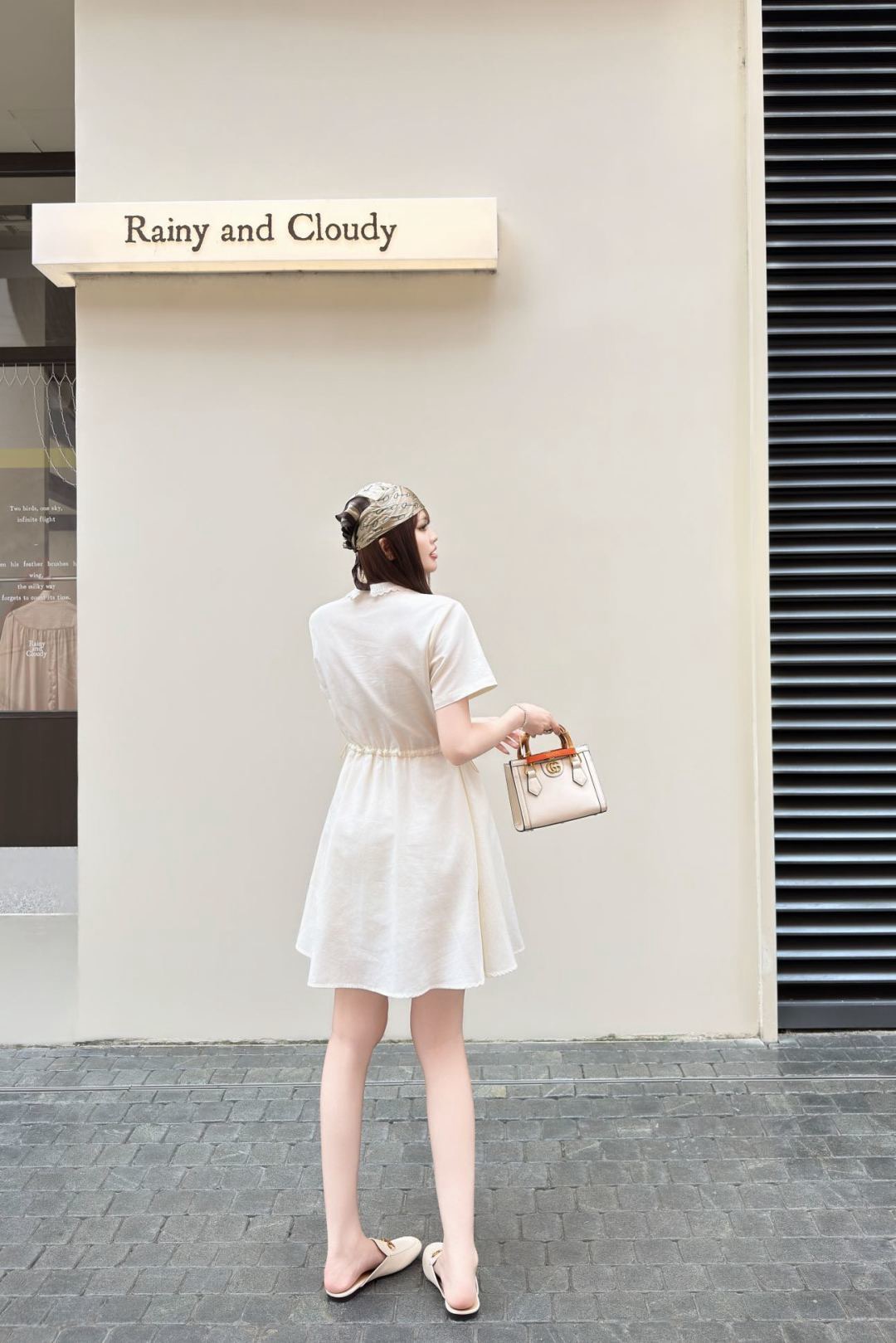 Guc 26ss peter pan collar dress
