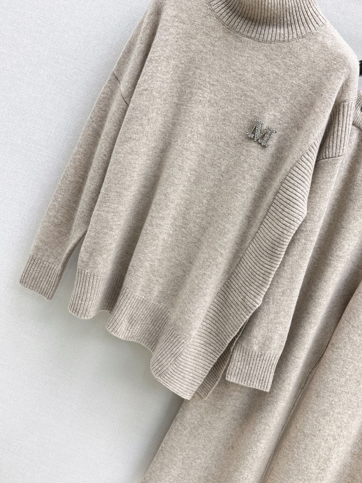 Max 25fw knit high neck sweater+pants outfit sets