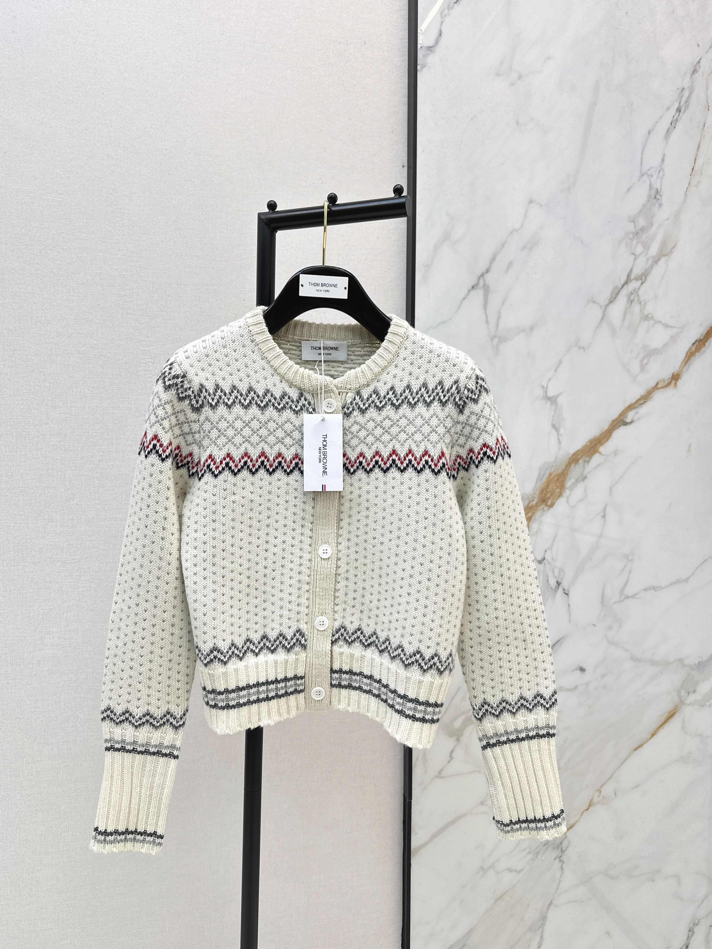 Thom 26ss fair isle cardigan