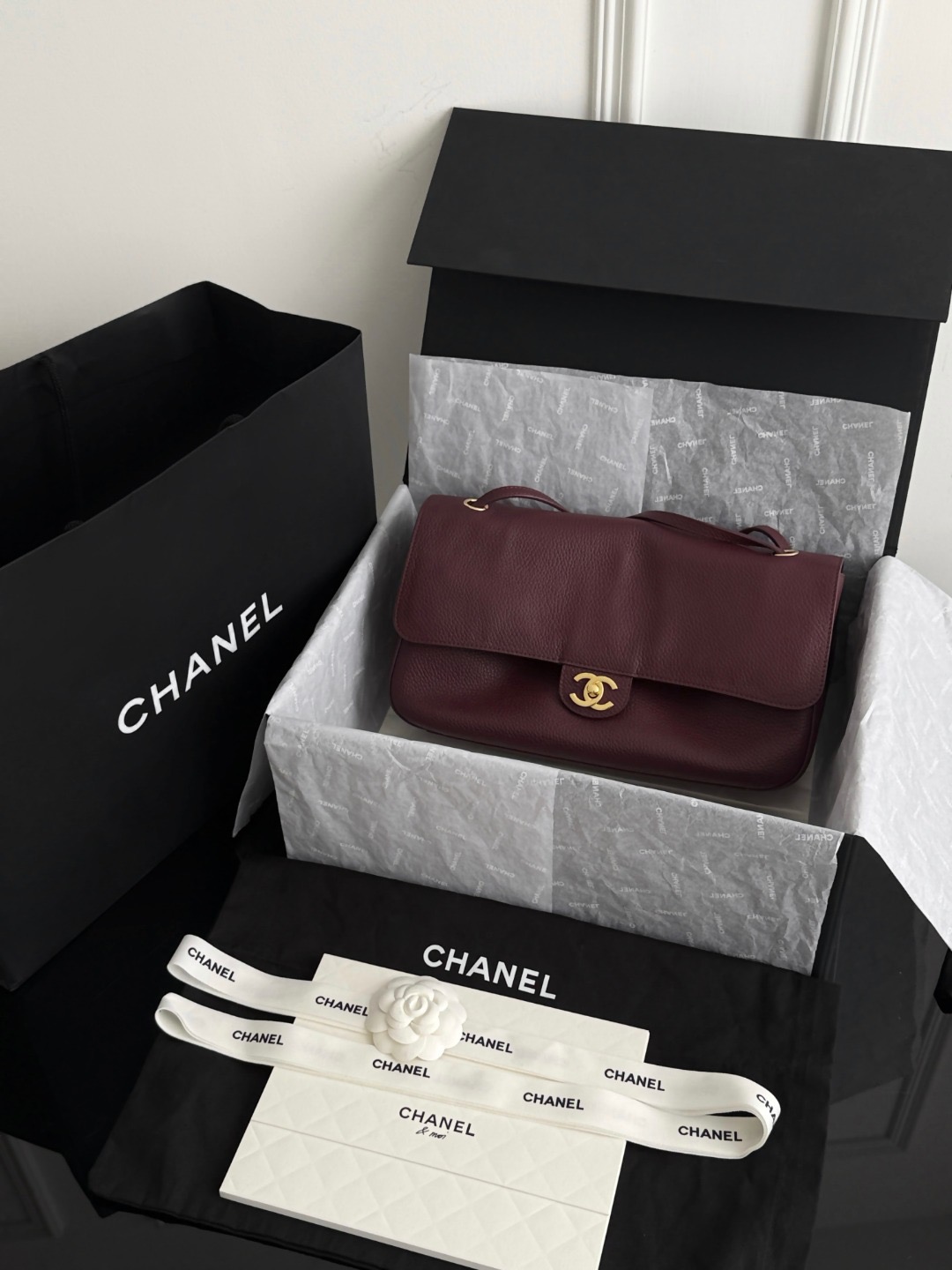 Chan 26S maxi flap bag