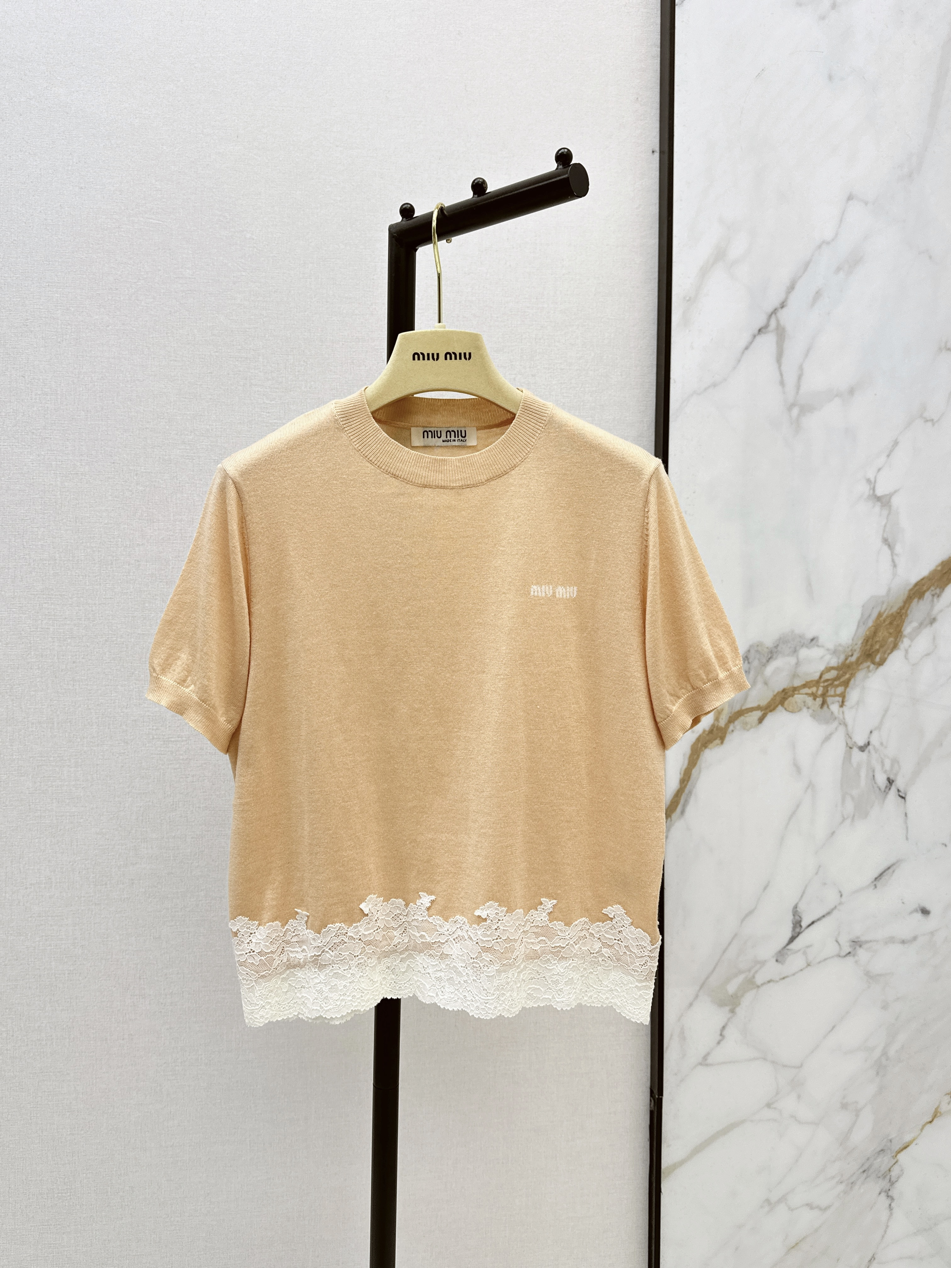 Miu 26ss contract lace knitwear