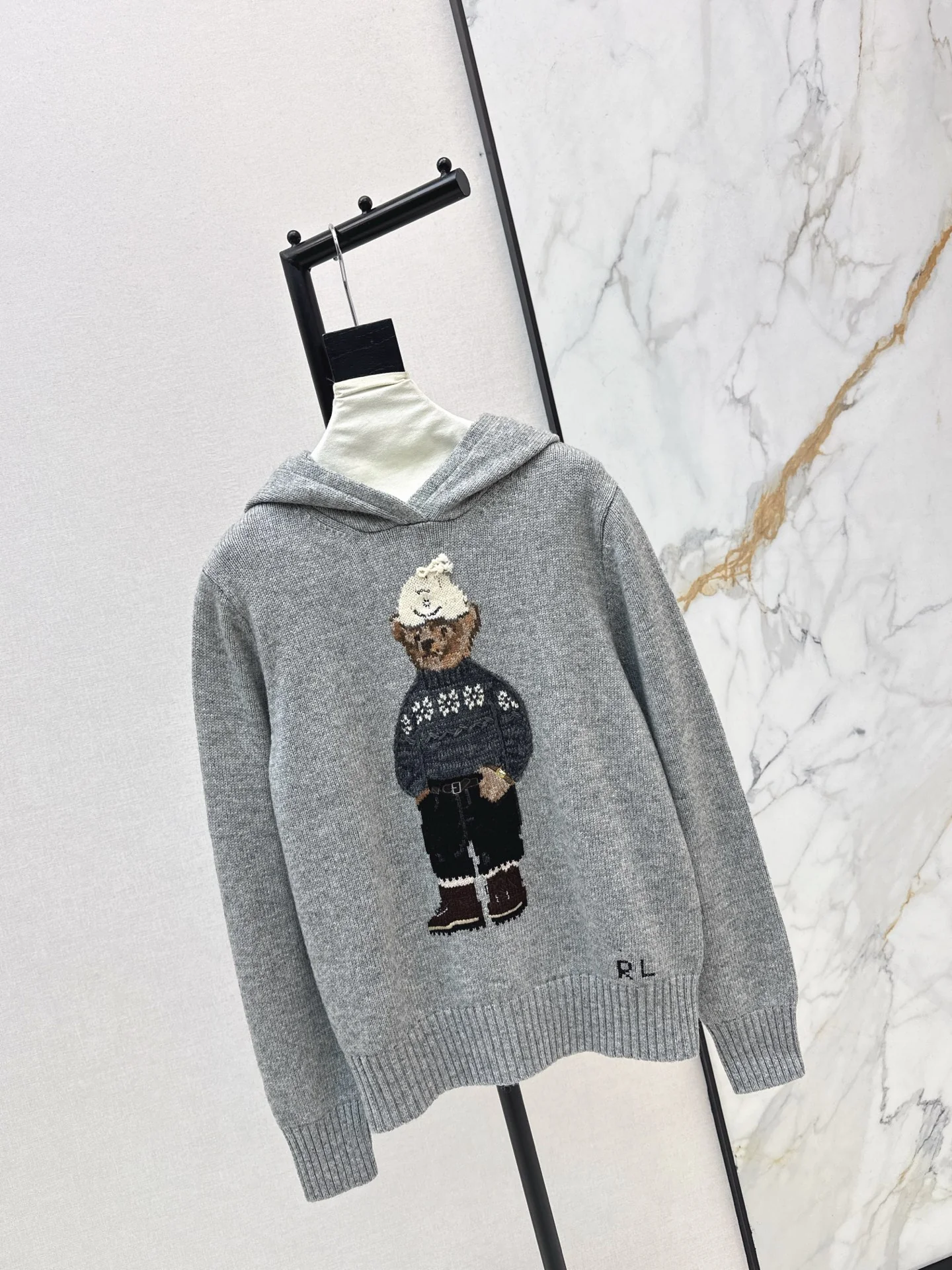 Ralp 26ss embroidery hooded sweater