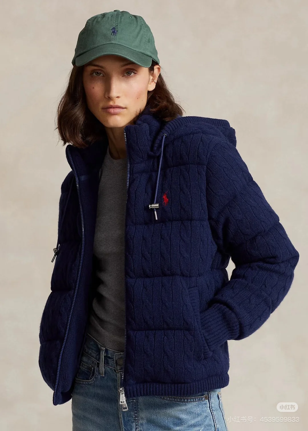 Ralp 25fw knit down jacket