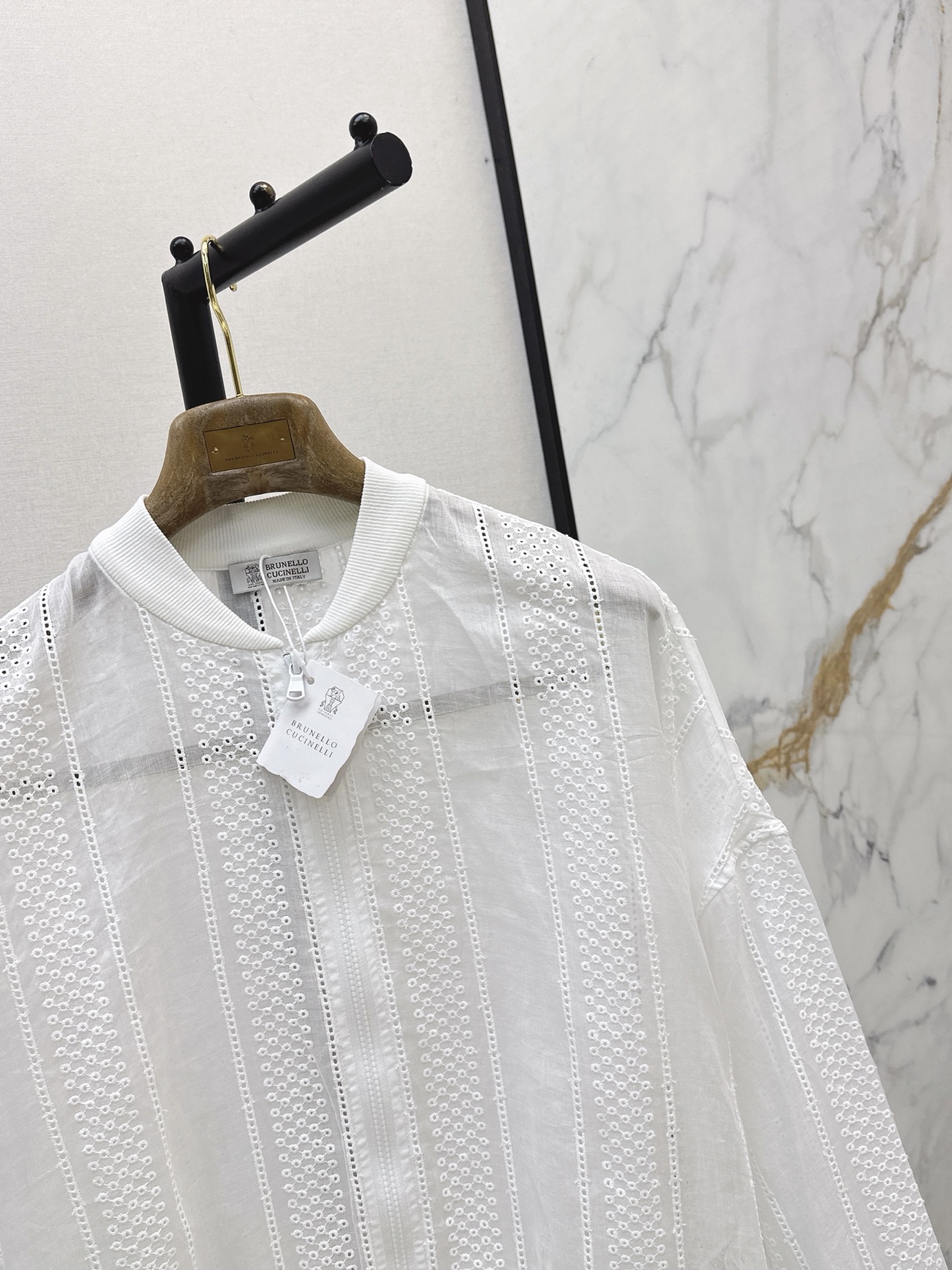 Brun 26ss hollow bomber jacket