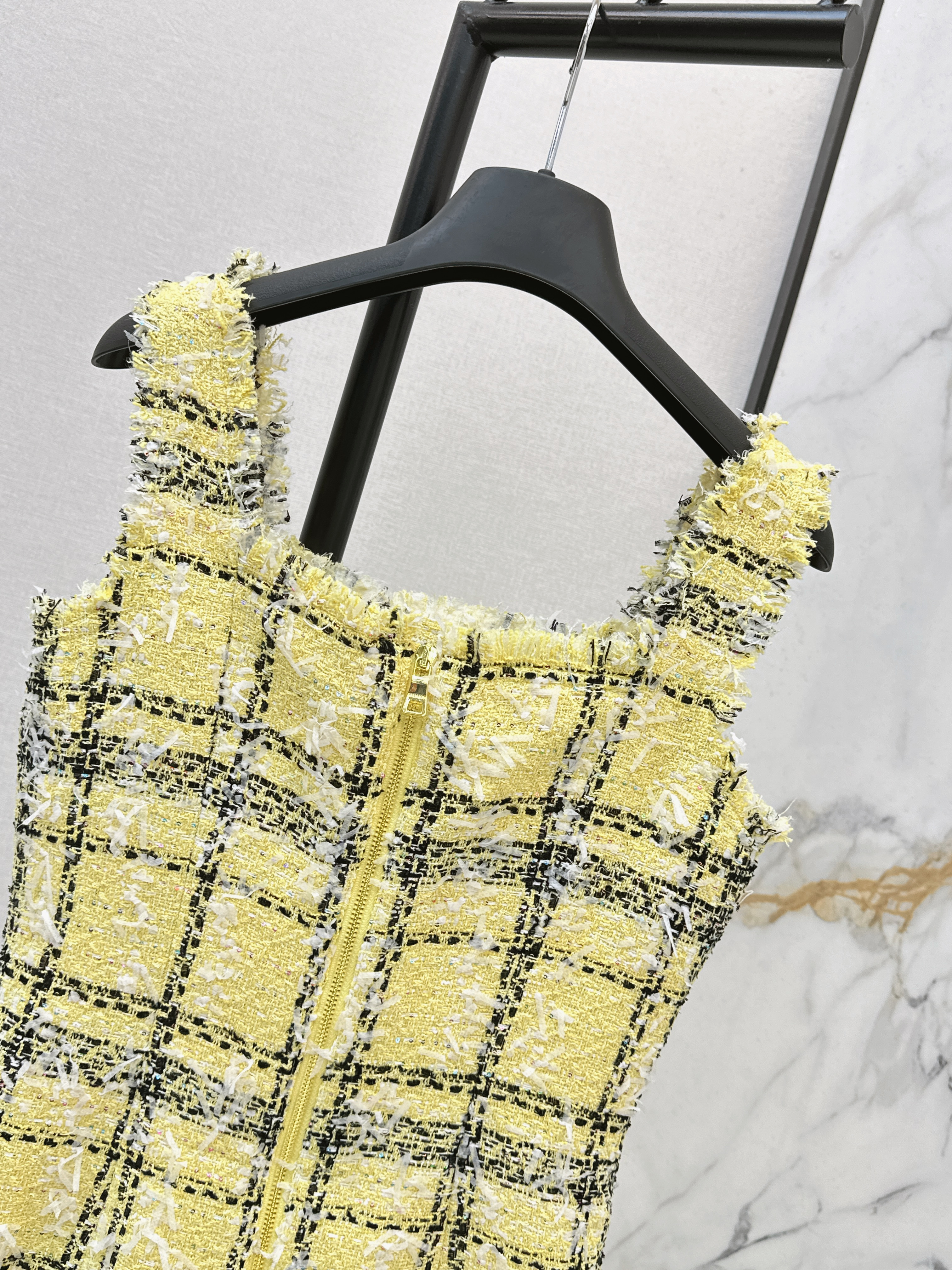 Bal 26ss check slip dress