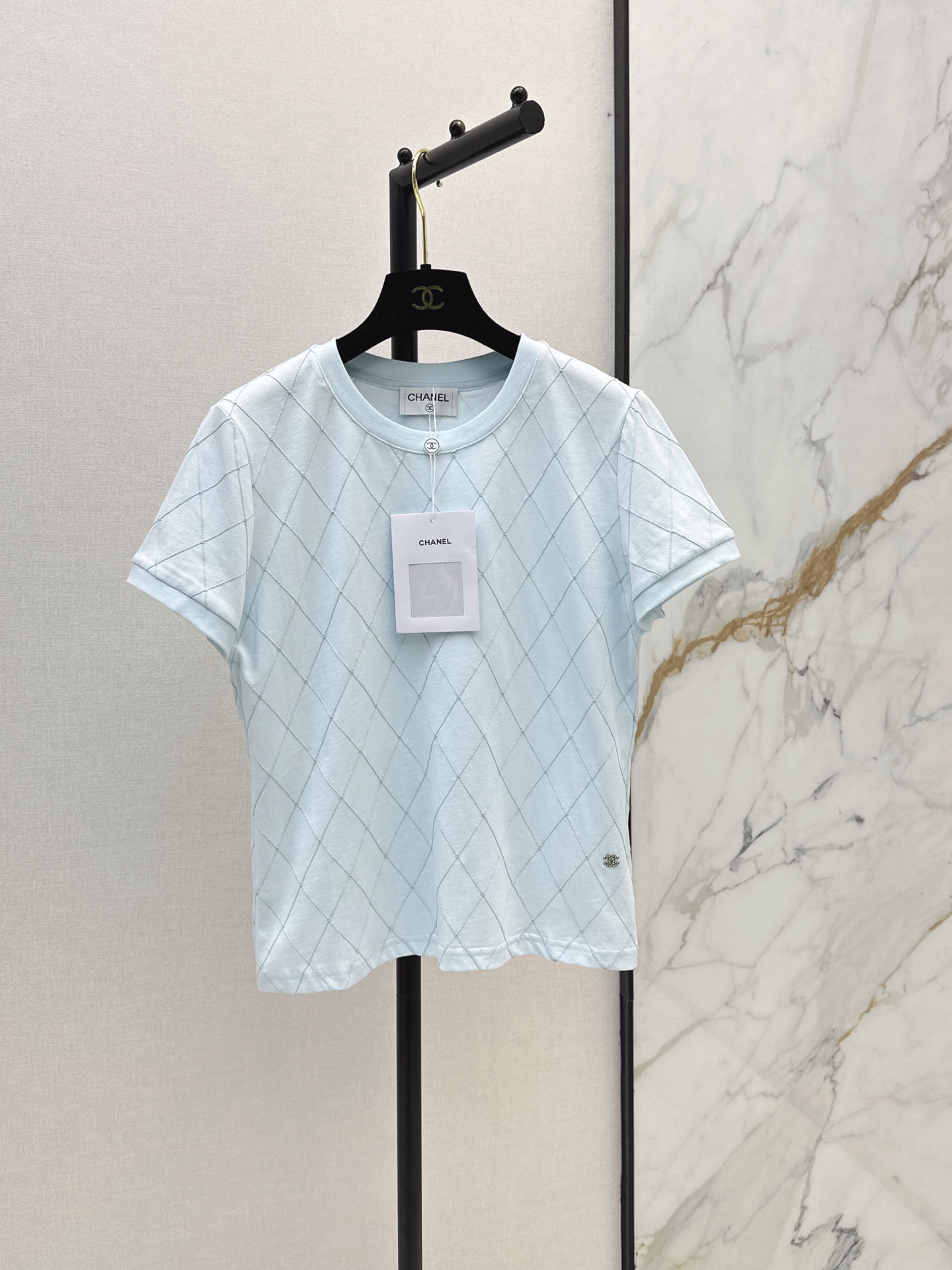 Chan 26ss argyle t-shirt