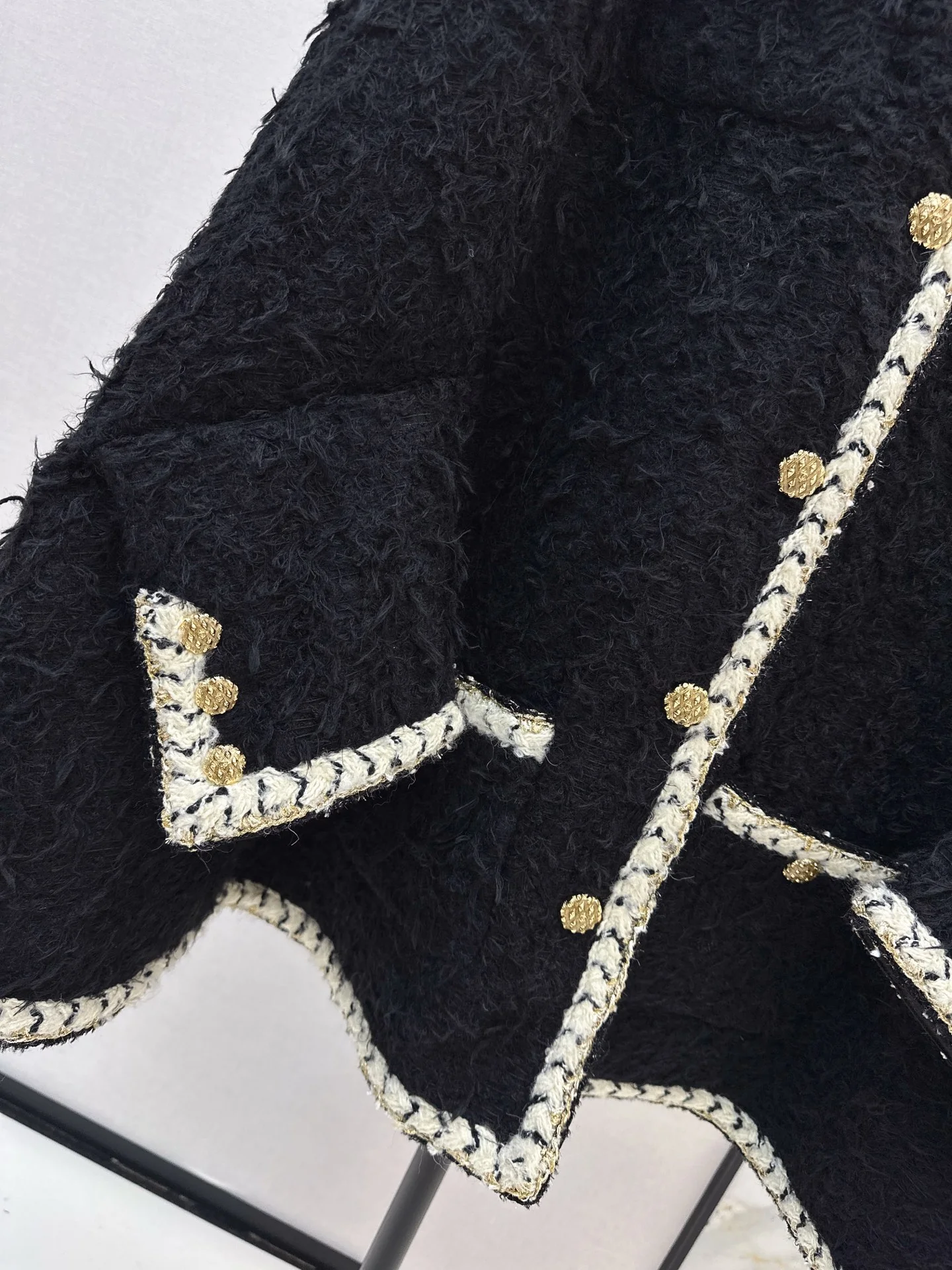 Chan 26ss tweed cape coats