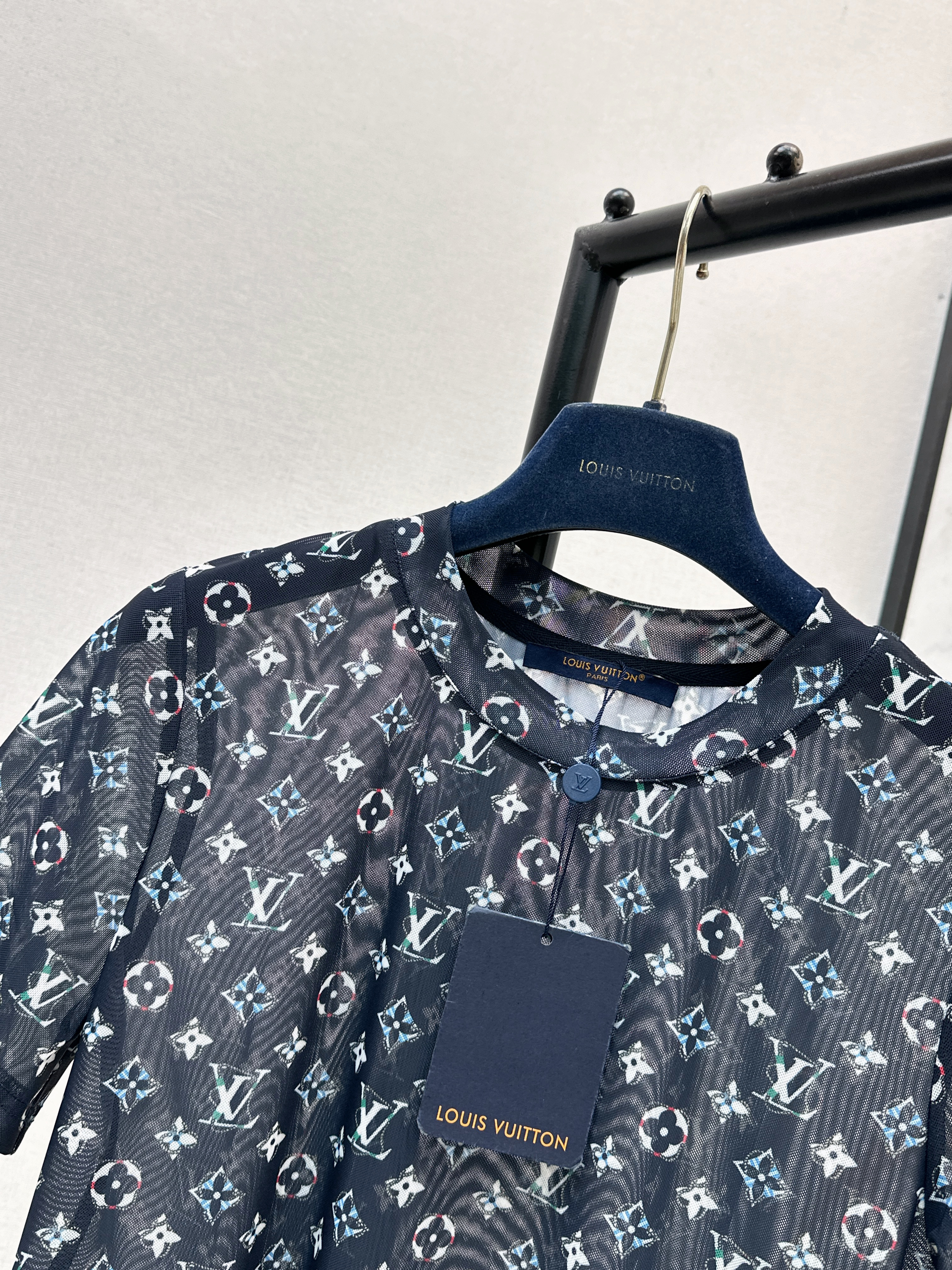 Loui 26ss print mesh t-shirt