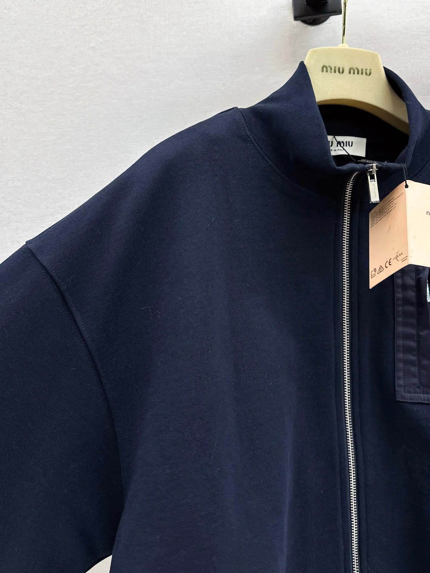 Miu 25fw zip-up jacket