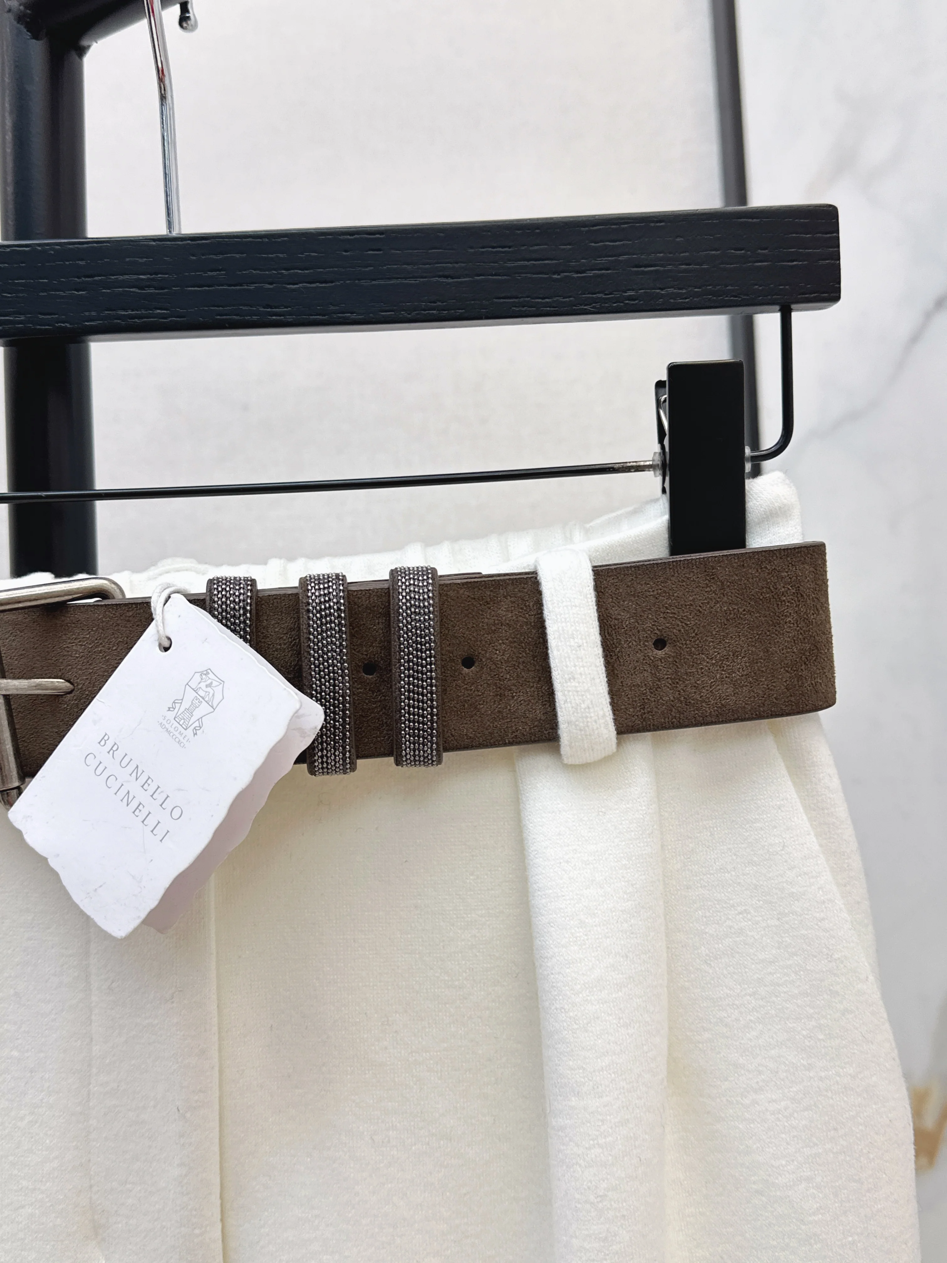 Brun 26ss straight pants with belted