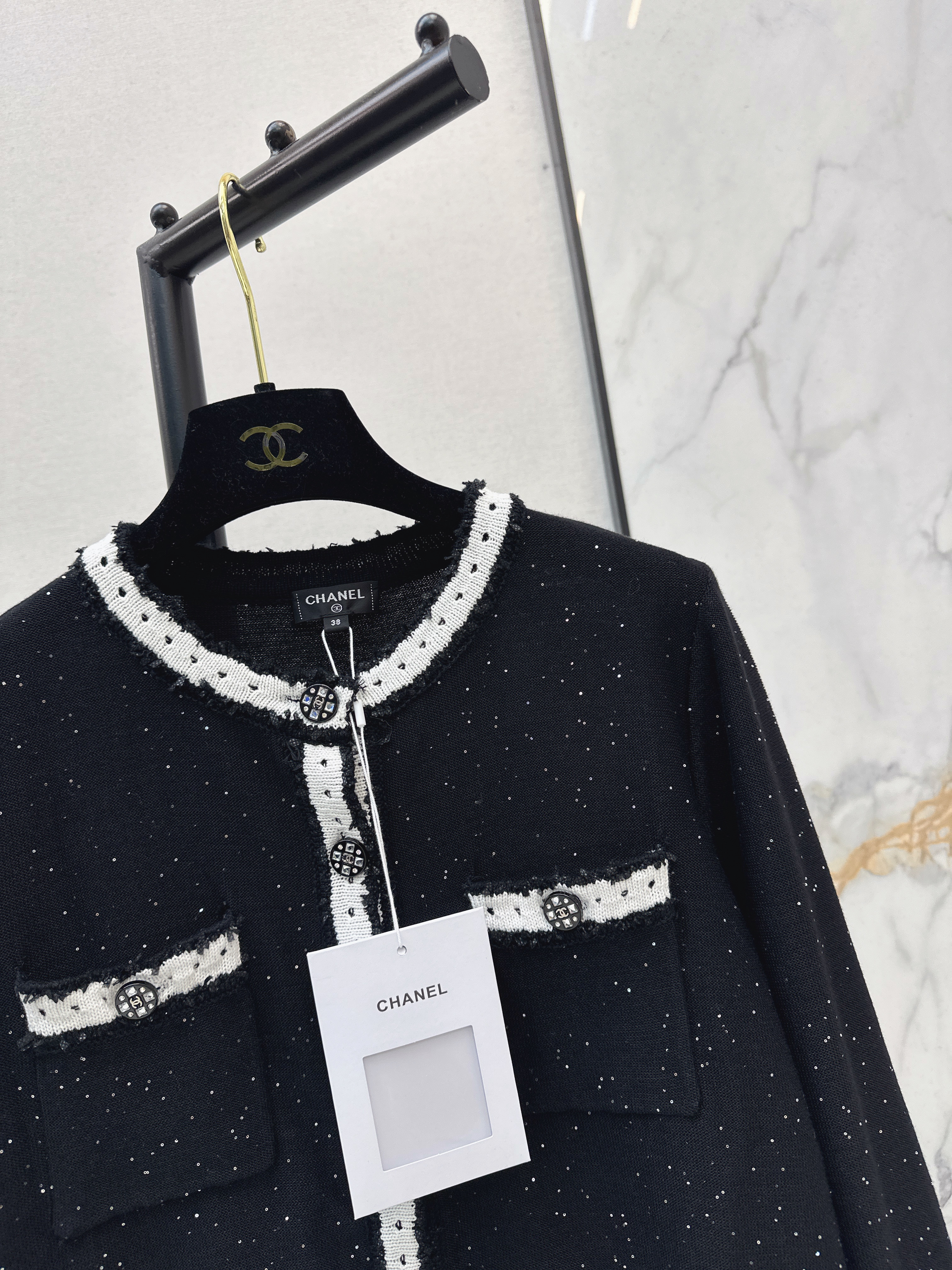 Chan 26ss sequin cardigan