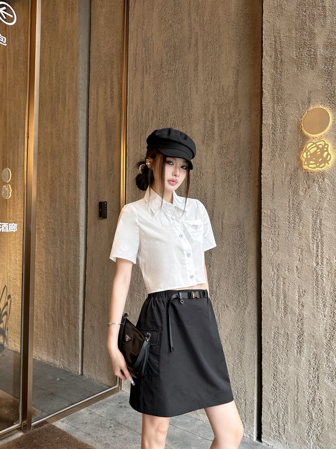 Pra 26ss shirt skirt set