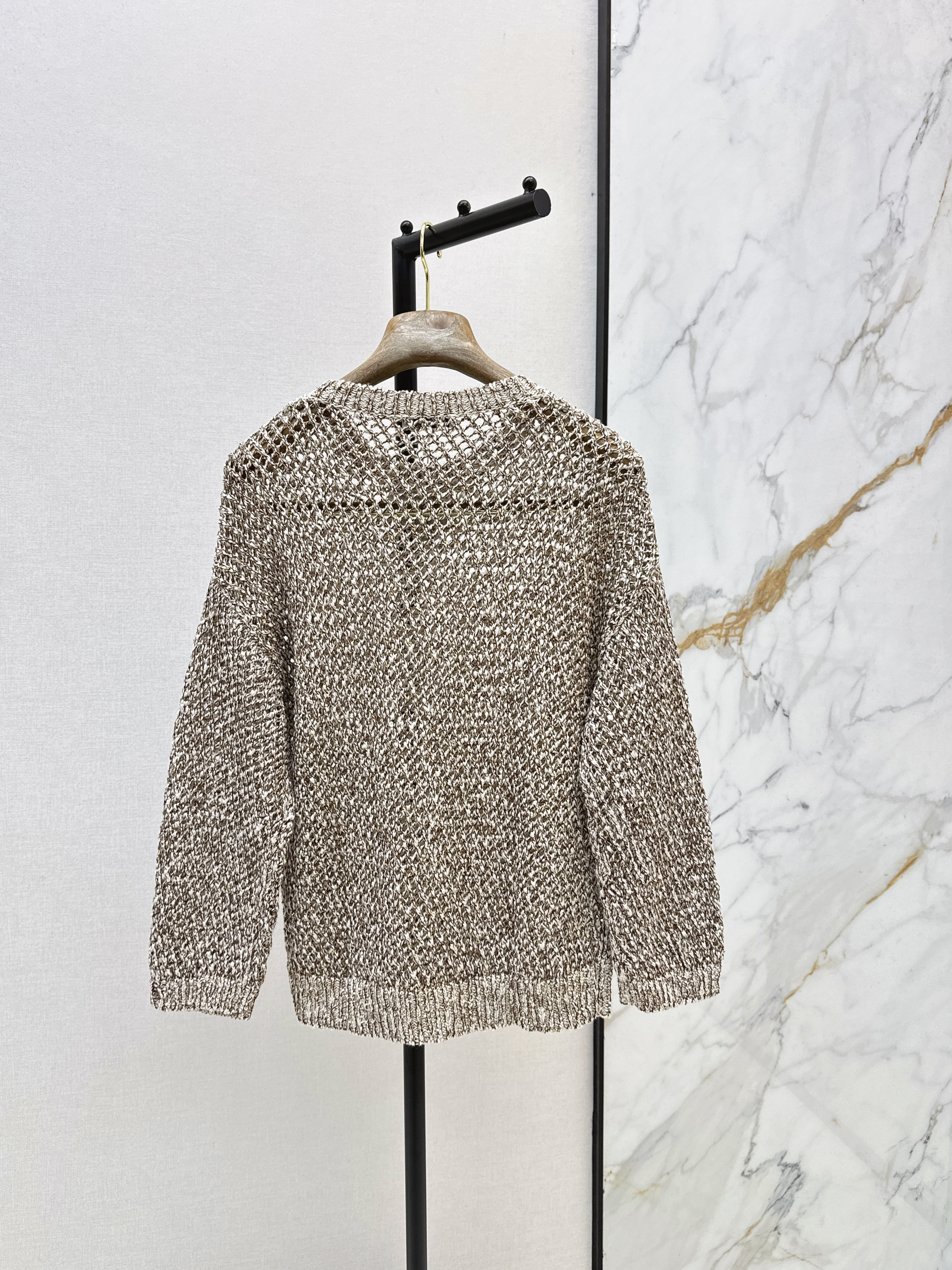 Brun 26ss hollow sweater