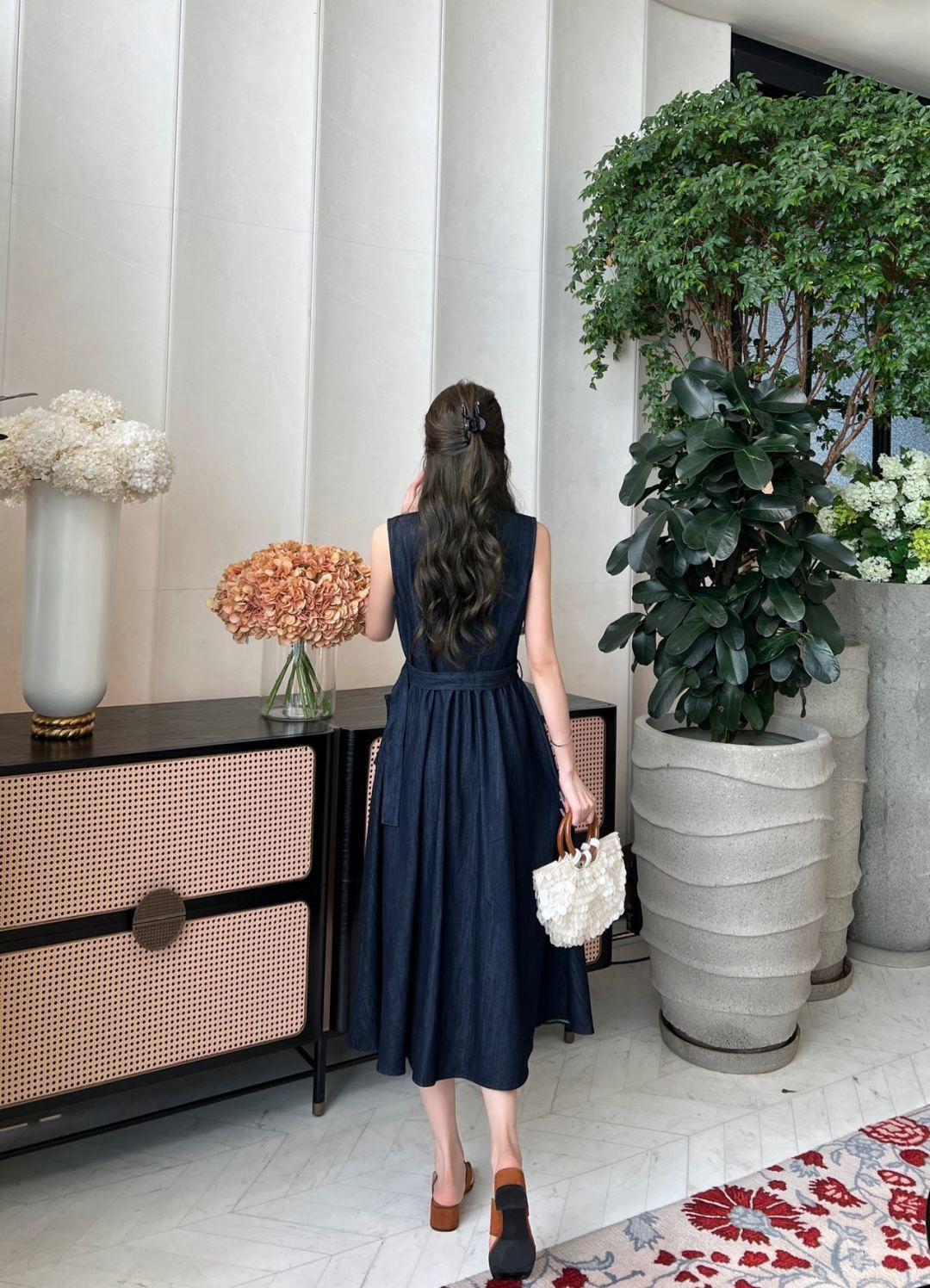 CD 26ss sleeveless denim dress
