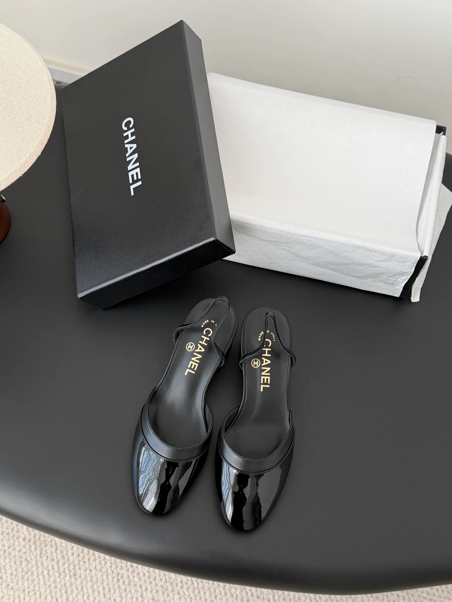 Chan 26ss mary jane chunky flats