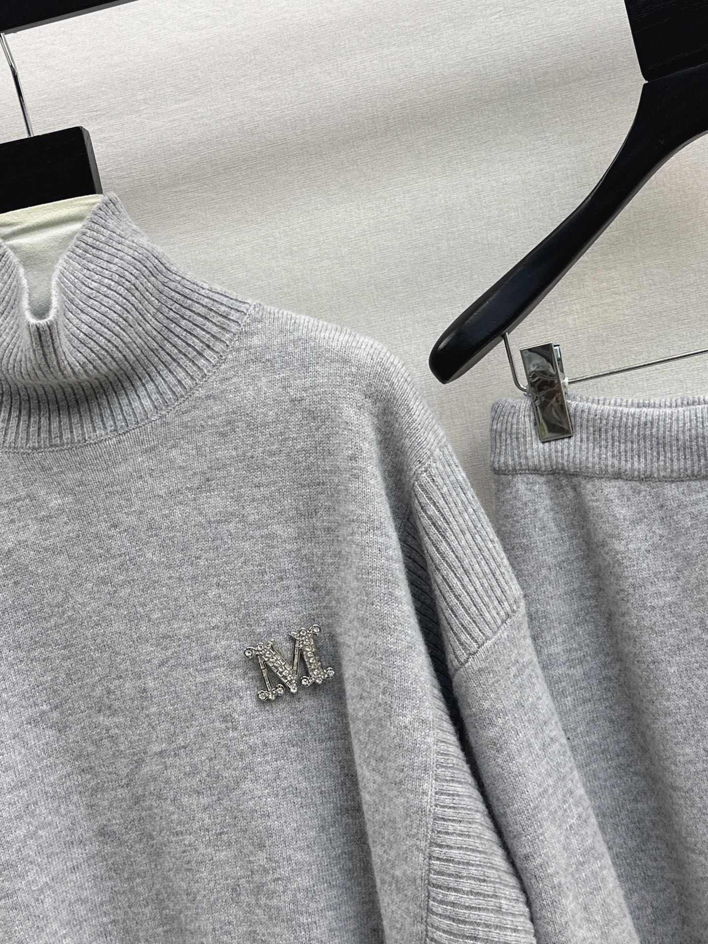 Max 25fw knit high neck sweater+pants outfit sets