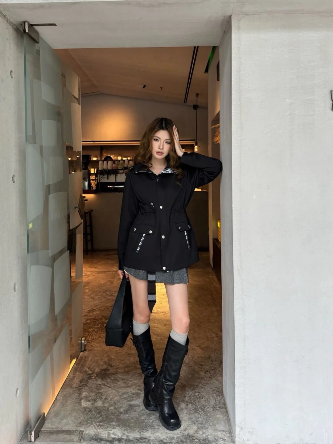 CD 25fw hooded trench coats